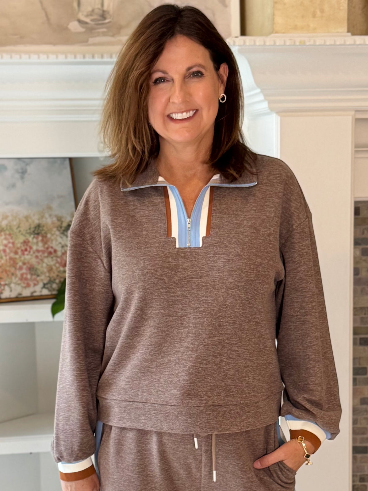 Weekend Chic Lounge Set - Brown