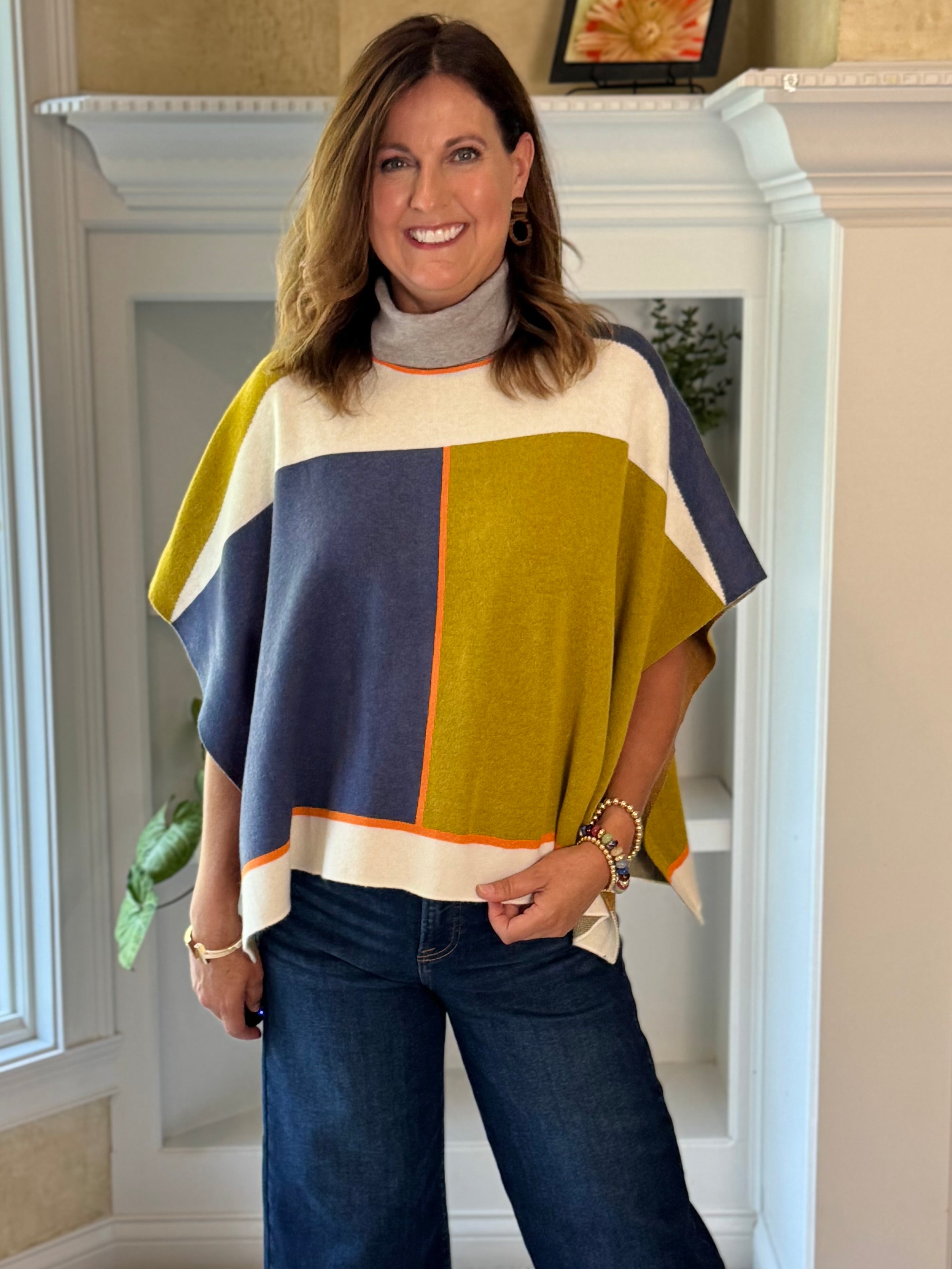 THML Colorblock Breeze Poncho