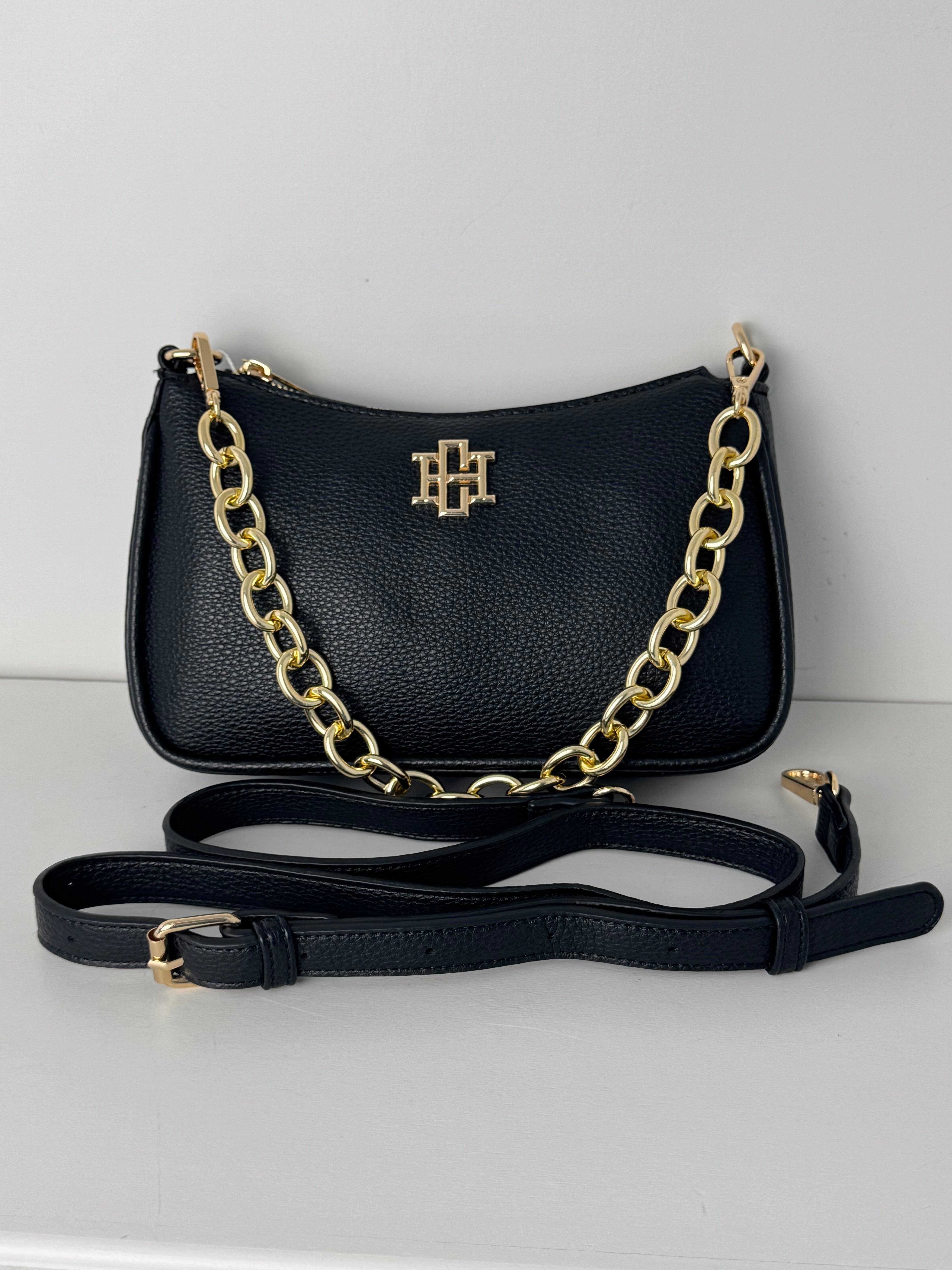 Luxe Crossbody Bag - Black