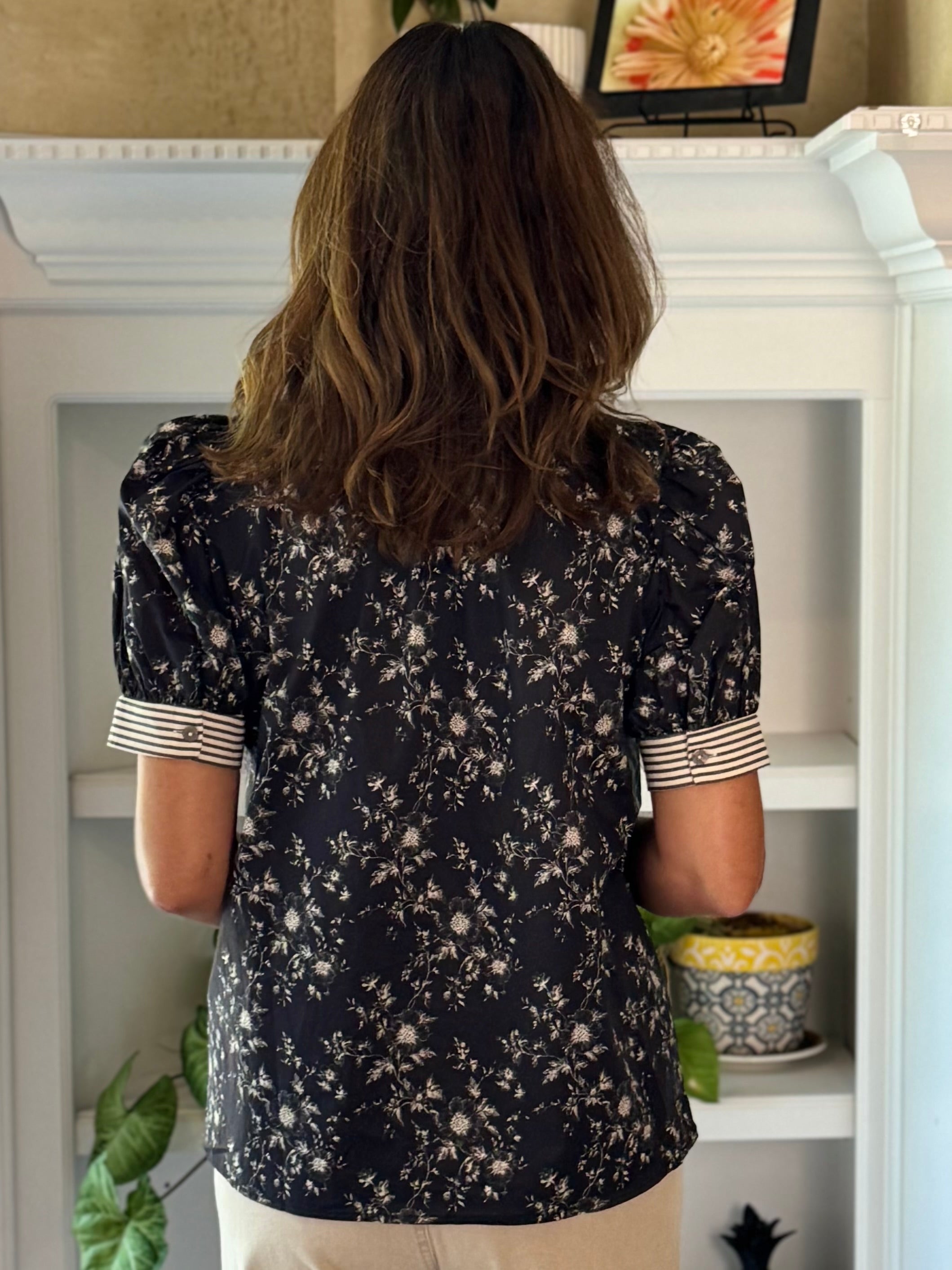 Floral & Stripes Moment Top