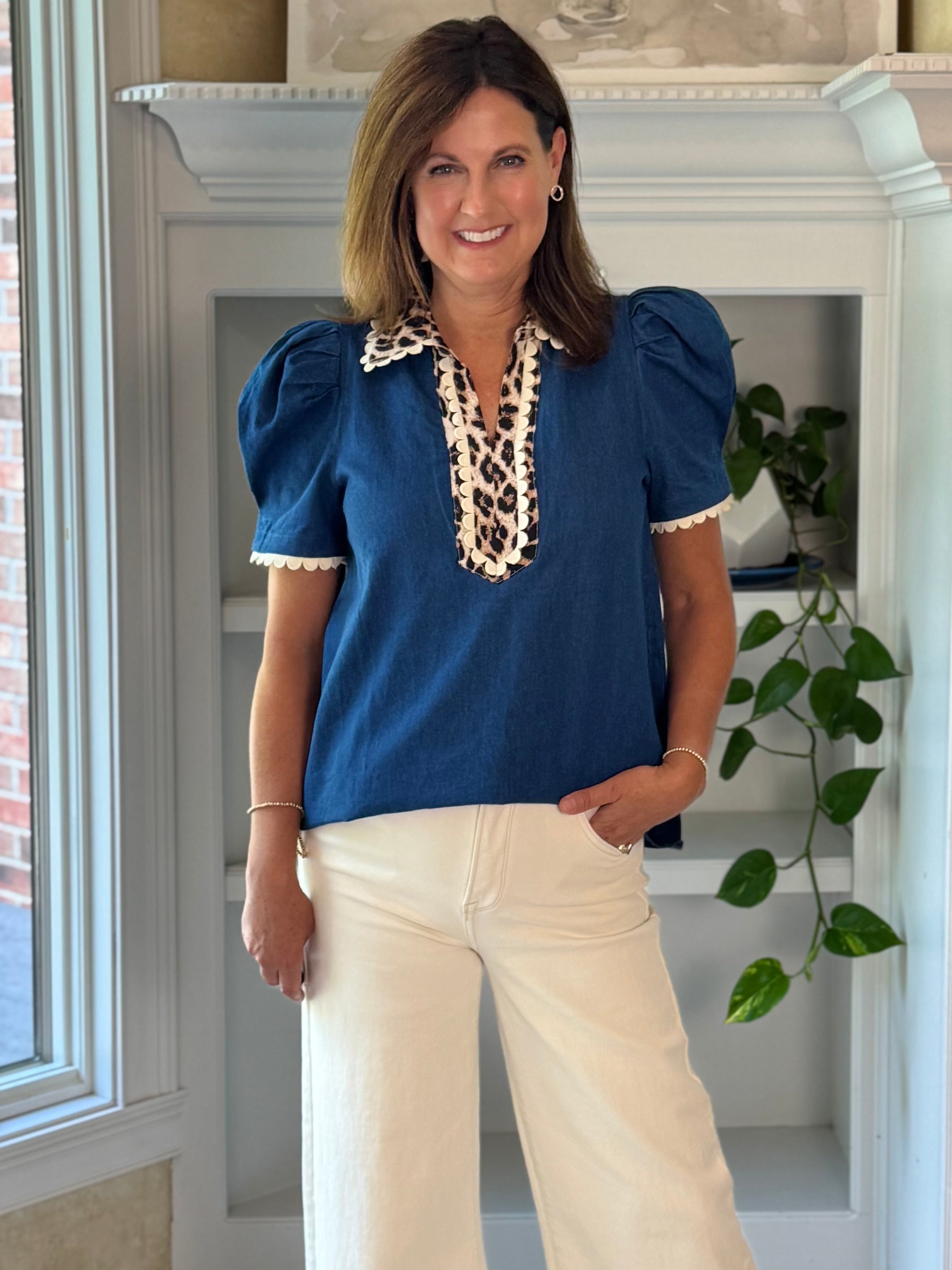 Wild at Heart Denim Top