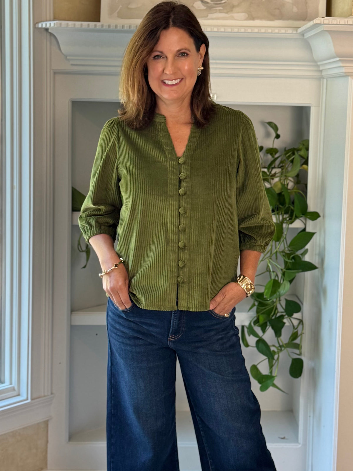 All About Olive Corduroy Top