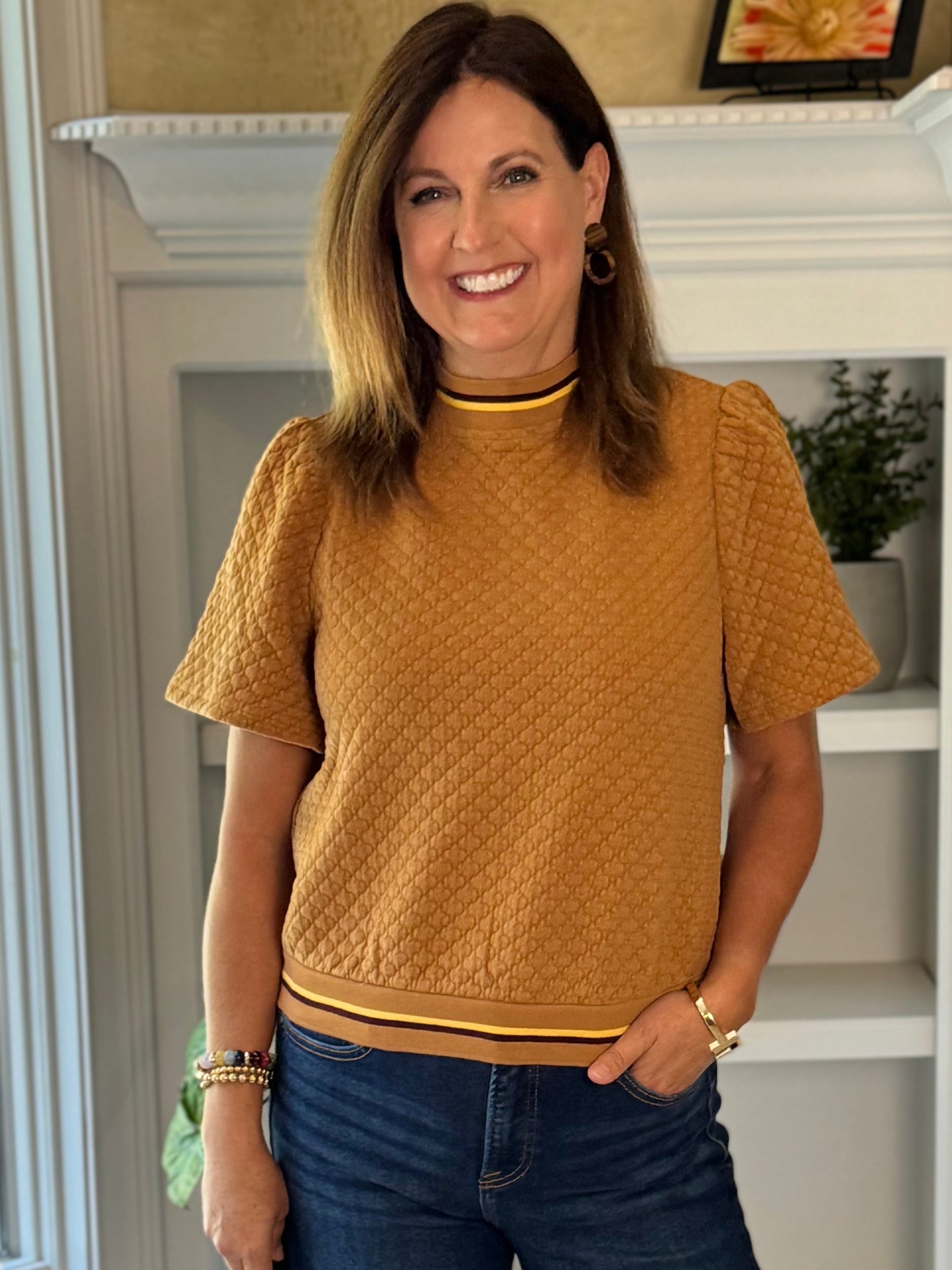 Honeycomb Charm Top