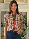Fall Rewind Print Top