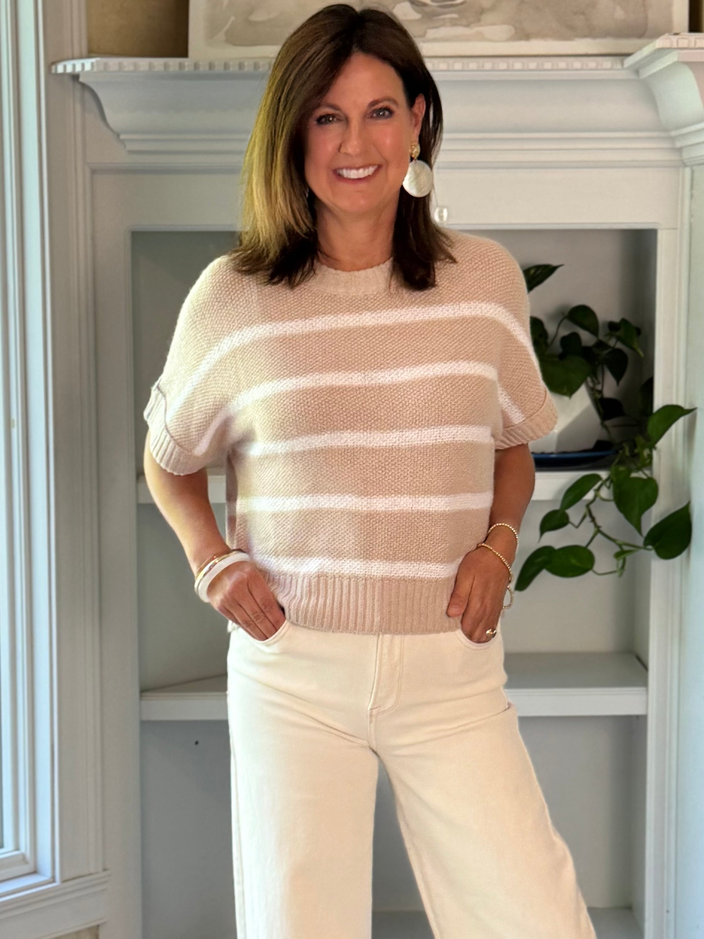 Effortless Striped Knit Top