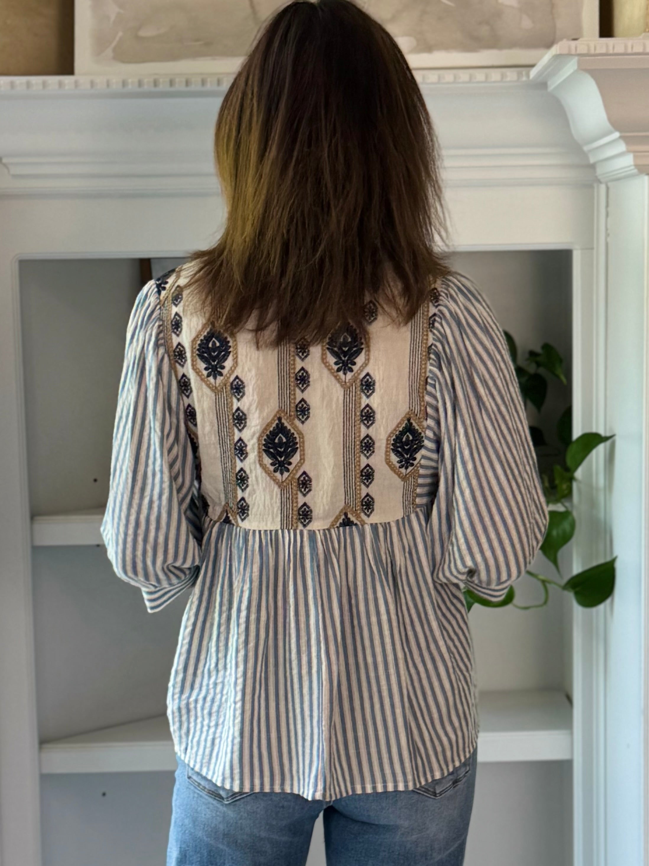 Effortless Artisan Embroidered Top