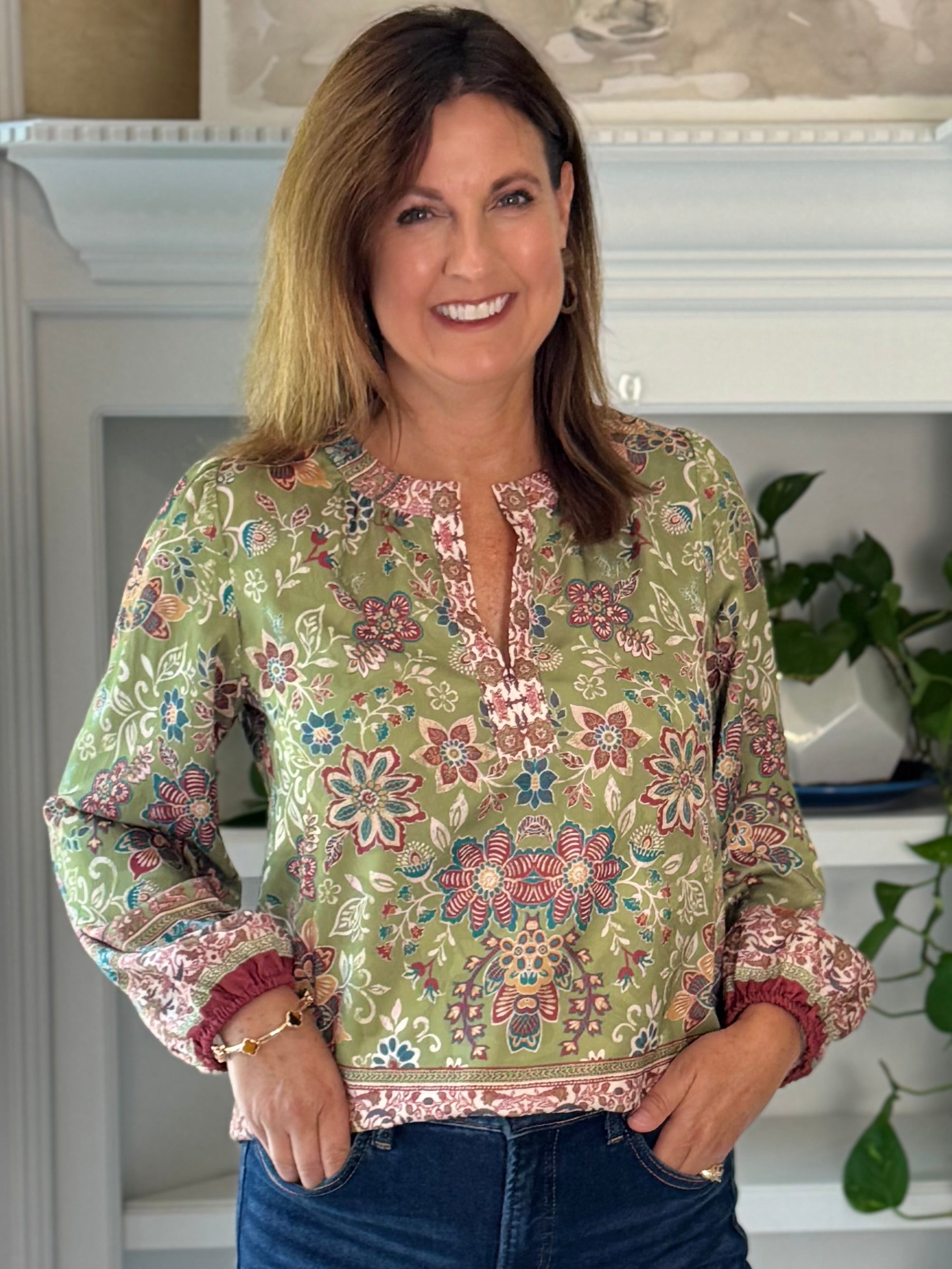 Current Air Painter's Garden Blouse