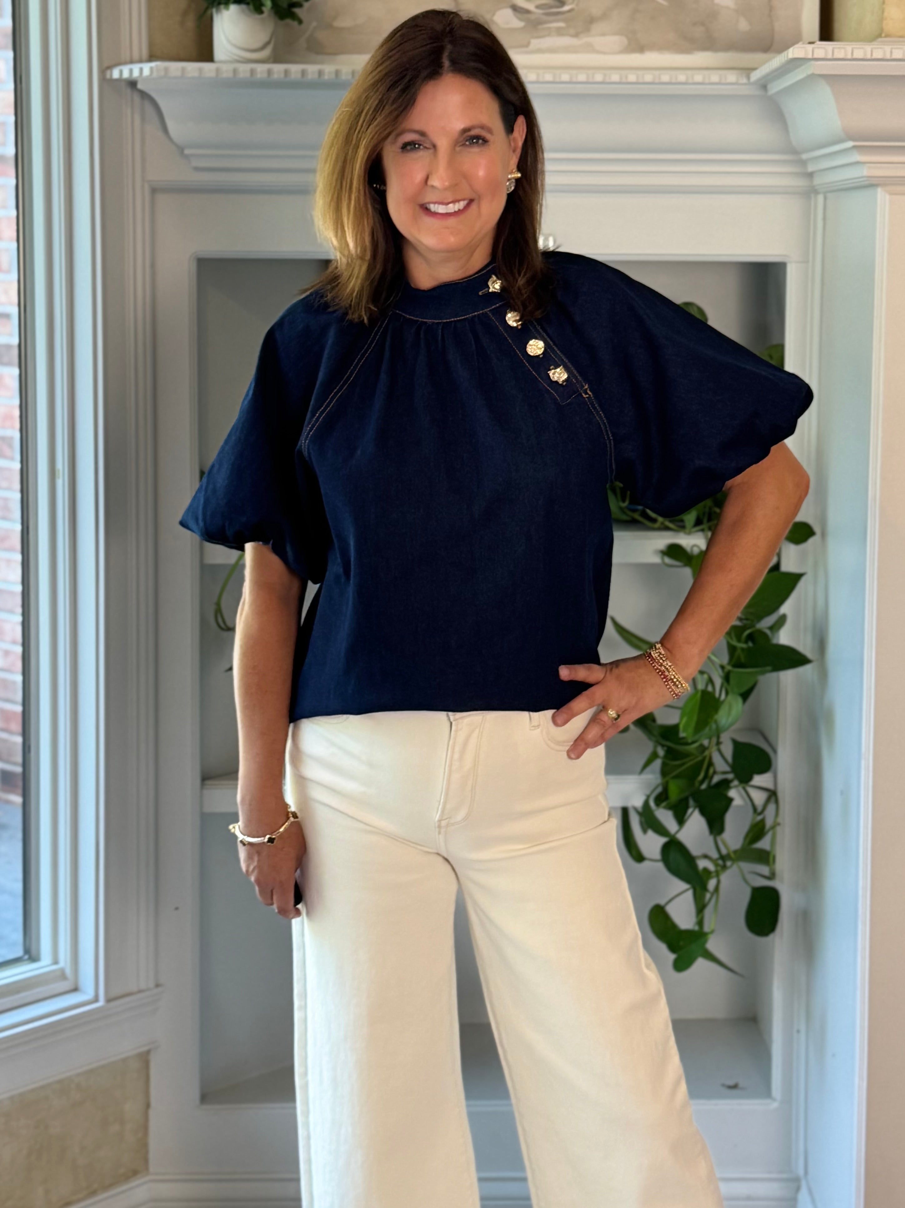THML Signature Top - Luxe Denim