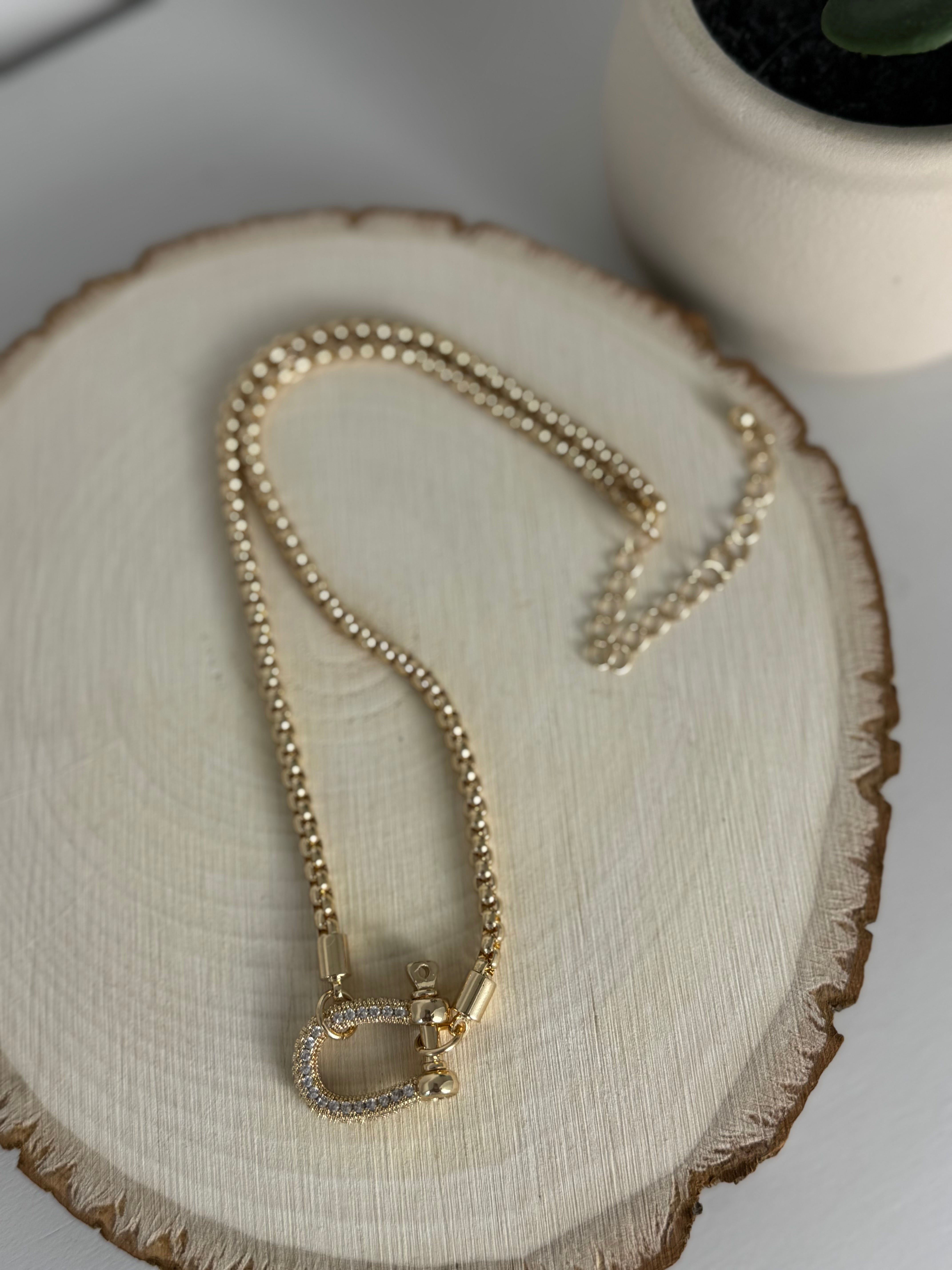 Pave Bit Necklace