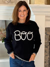 Boo Crew Embroidered Sweater