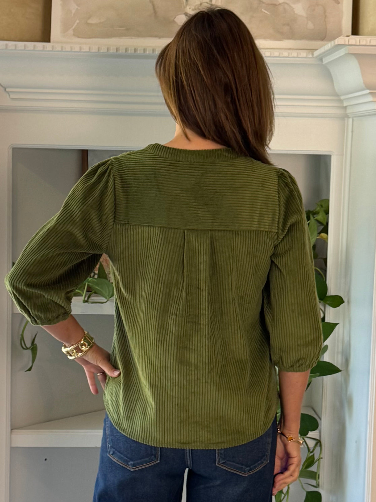 All About Olive Corduroy Top