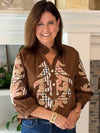 Art of Plaid Embroidered Top