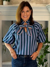 THML Making Waves Striped Tie Top