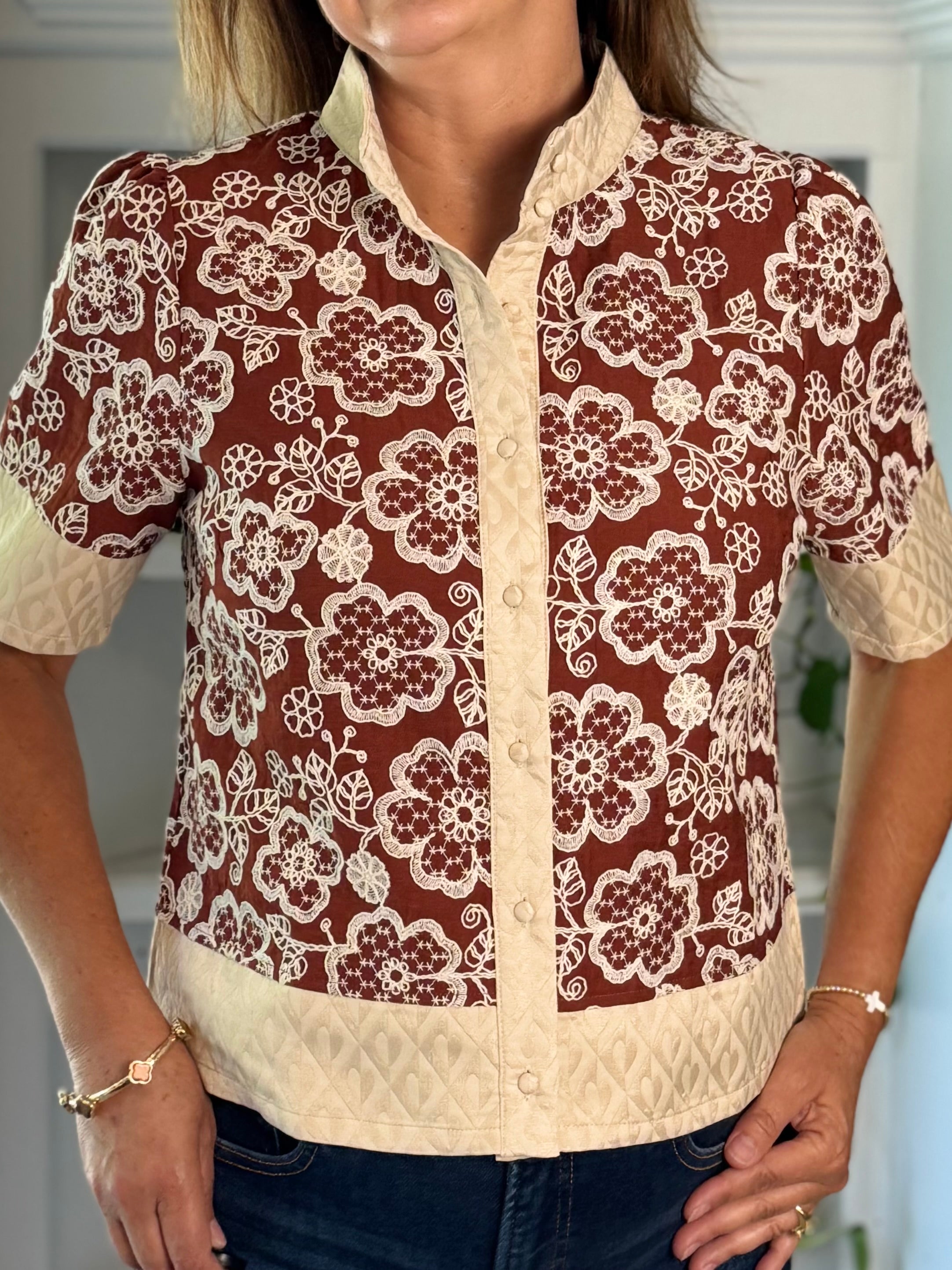 Grace in Bloom Embroidered Top