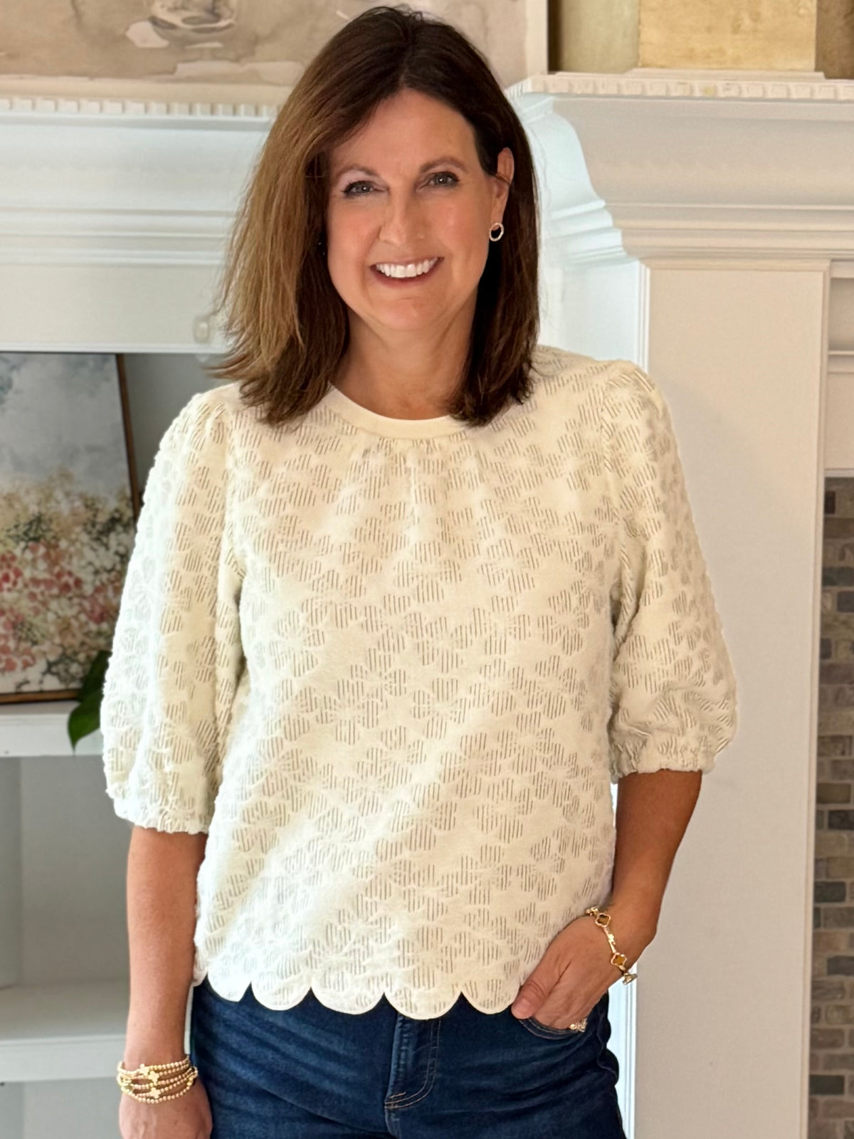 Pretty From Every Angle Textured Top
