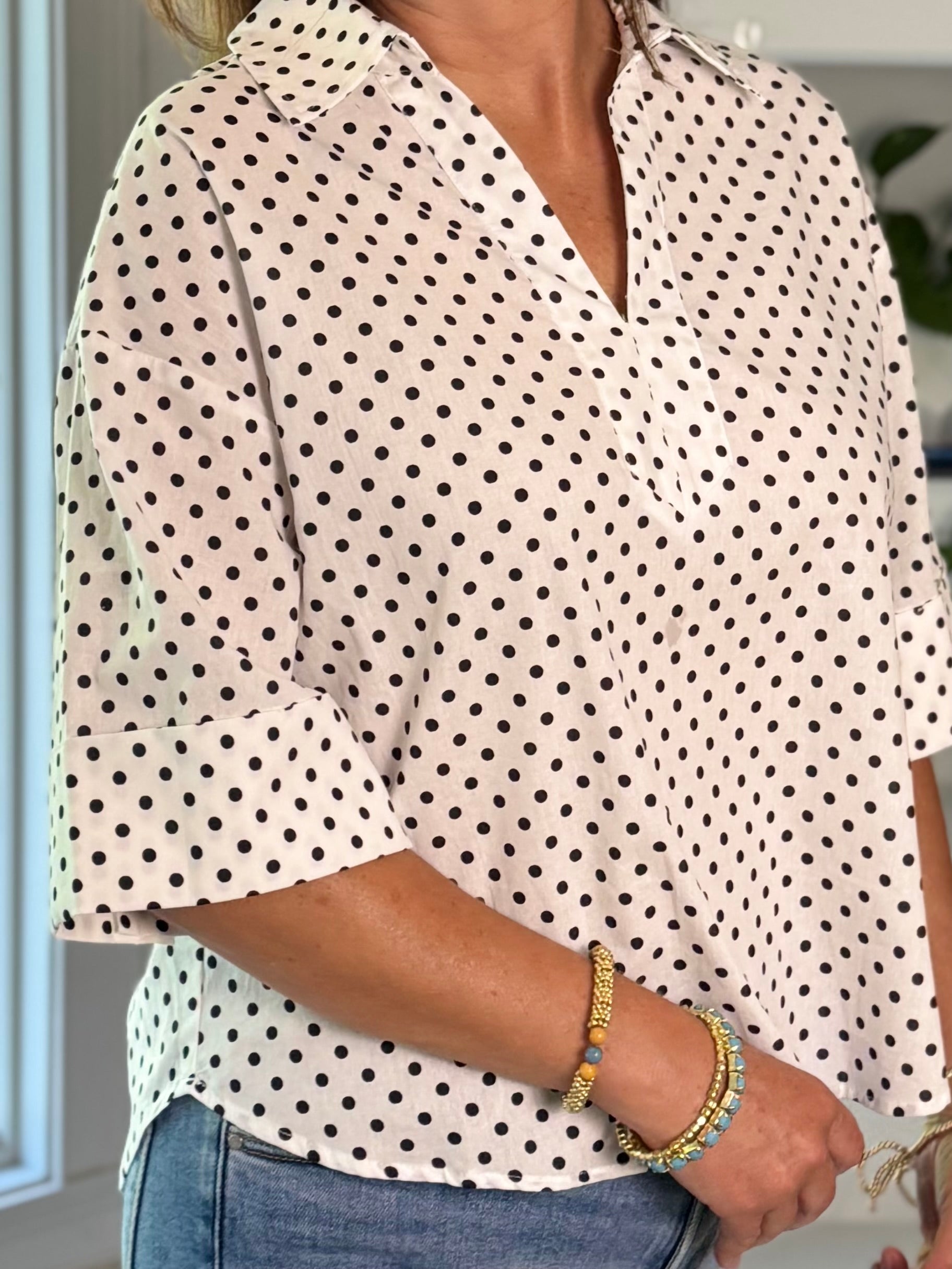 Pretty in Polka Dots Blouse