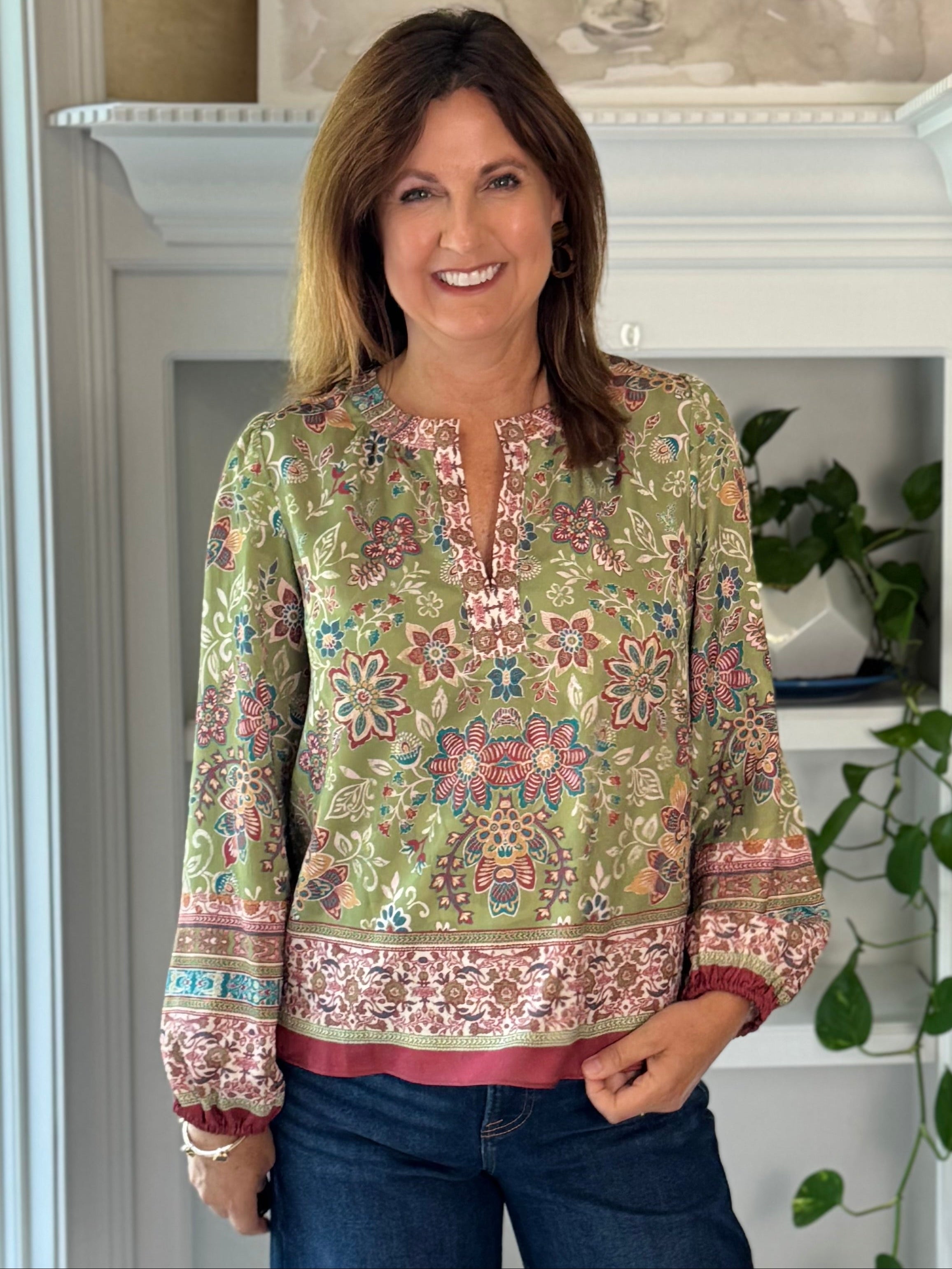 Current Air Painter's Garden Blouse