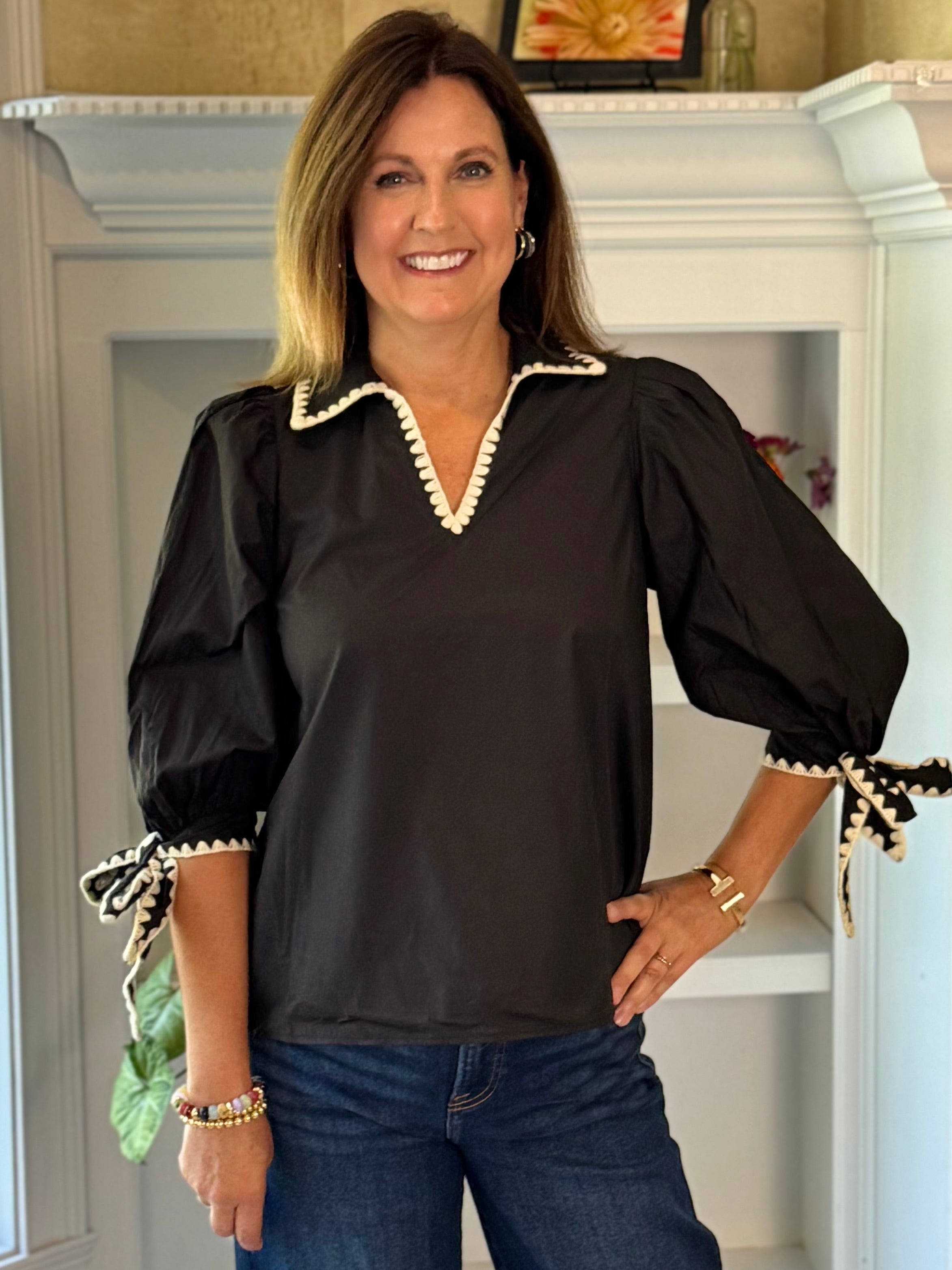 Statement Stitch Blouse