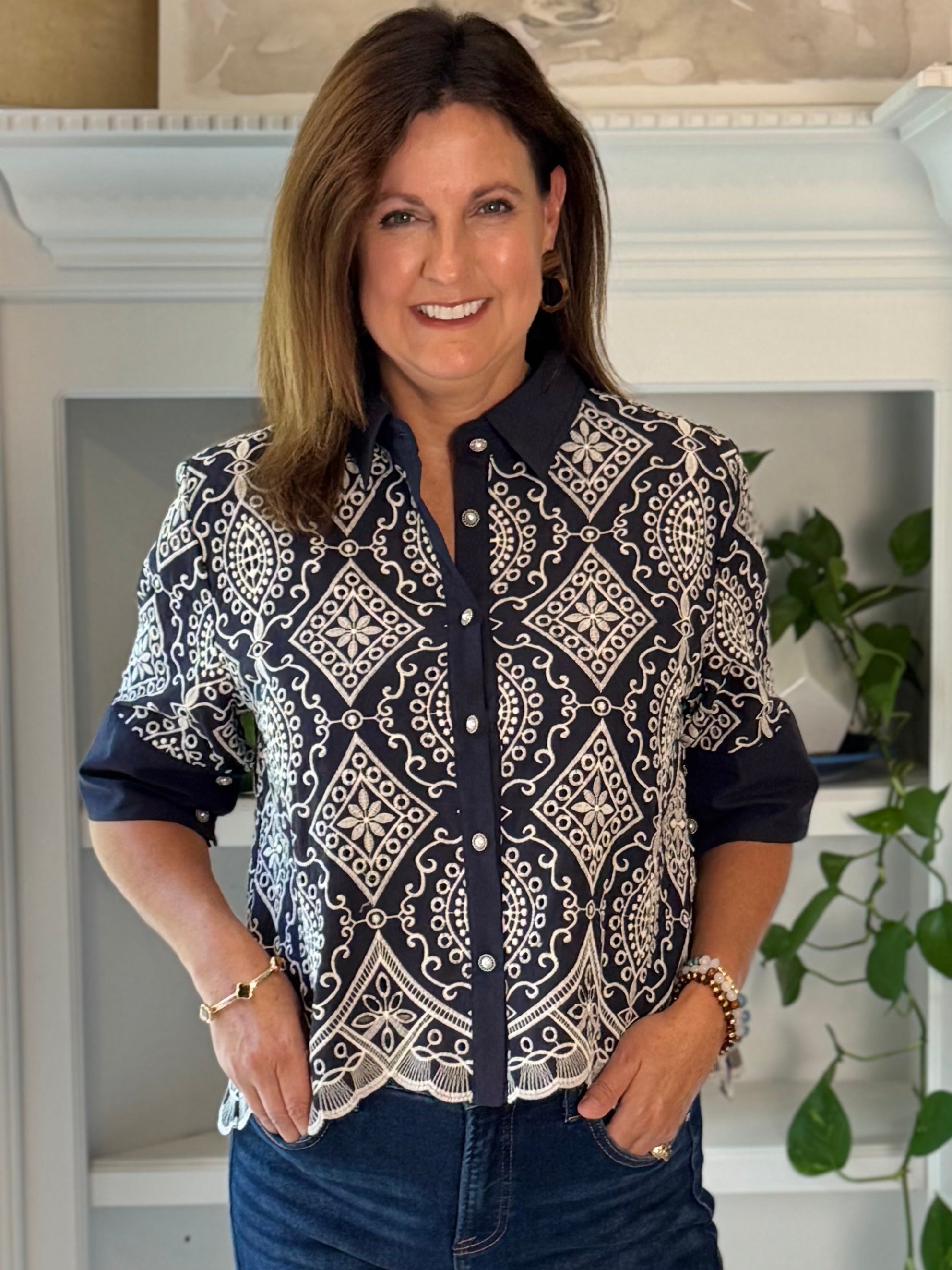 Moroccan Nights Embroidered Top