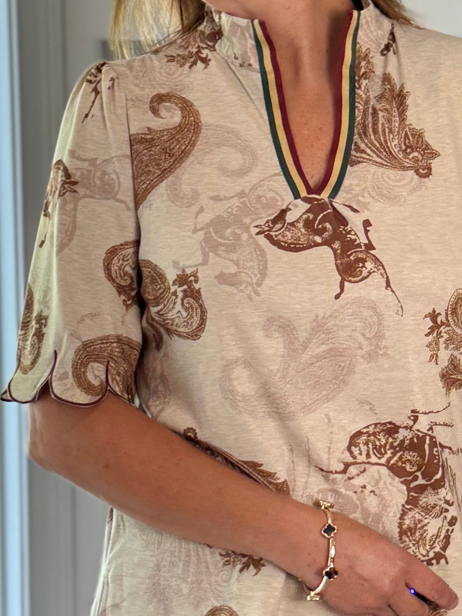 Vintage Story Print Top