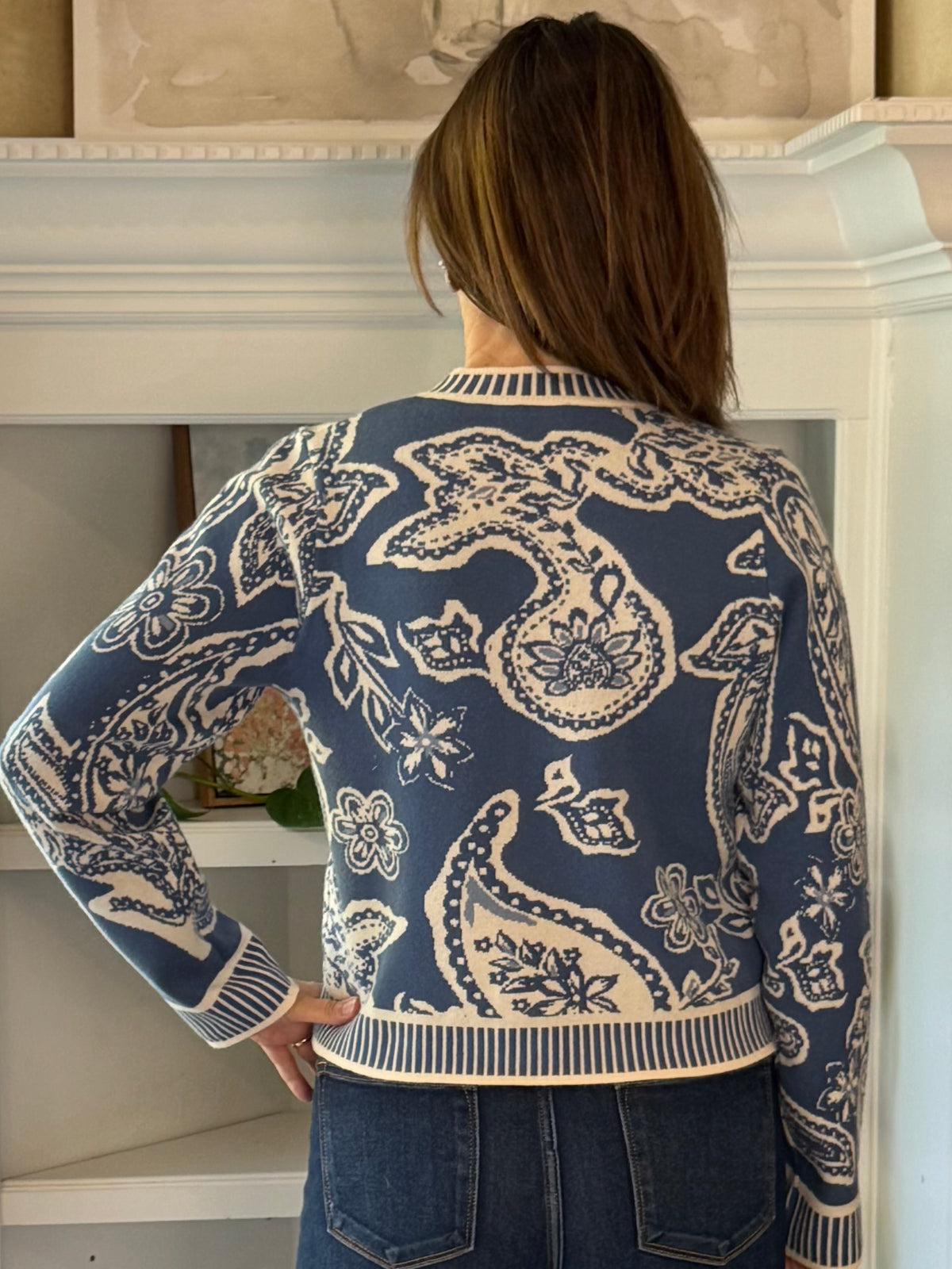 THML Pretty in Paisley Cardigan