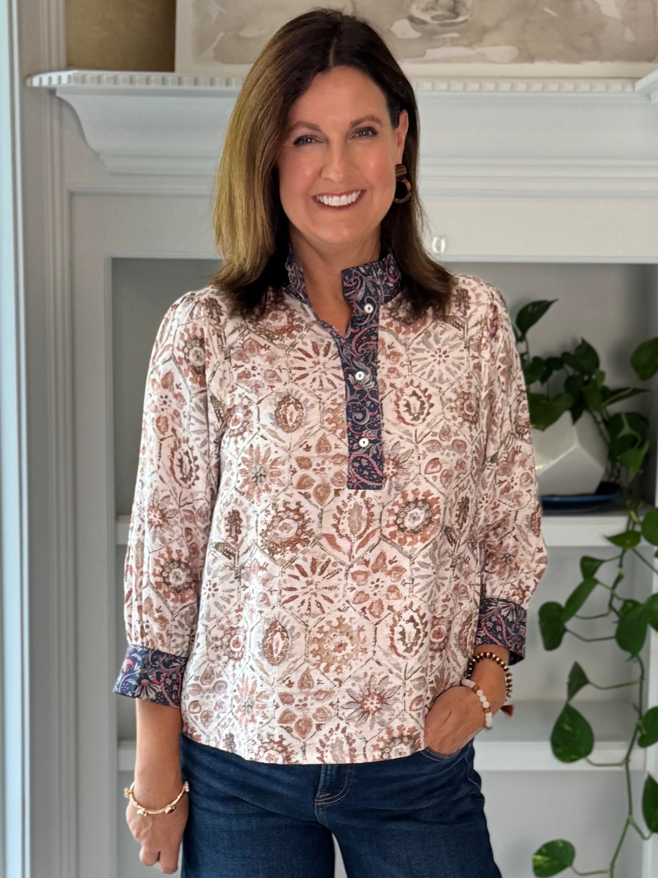 Treasured Impressions Print Top