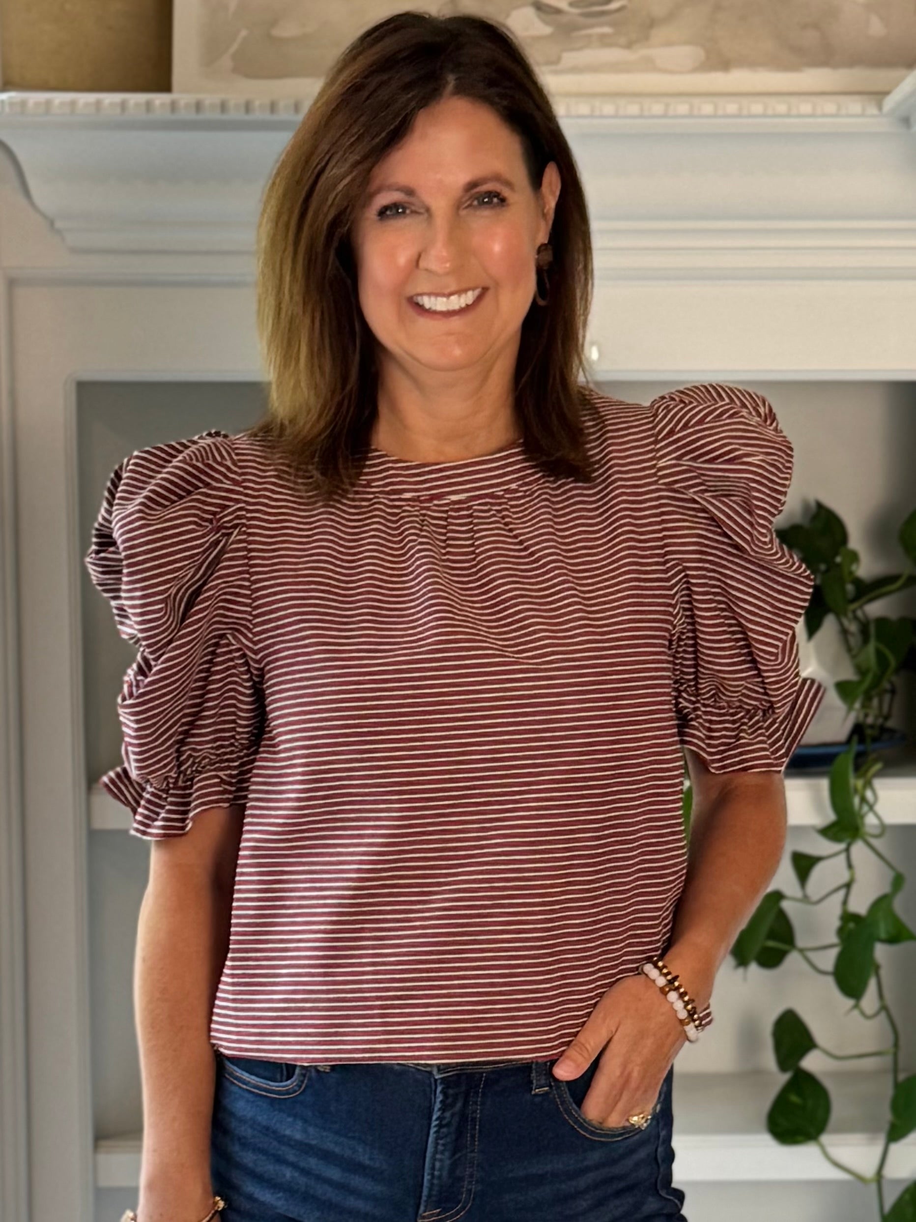 Stripe a Pose Top