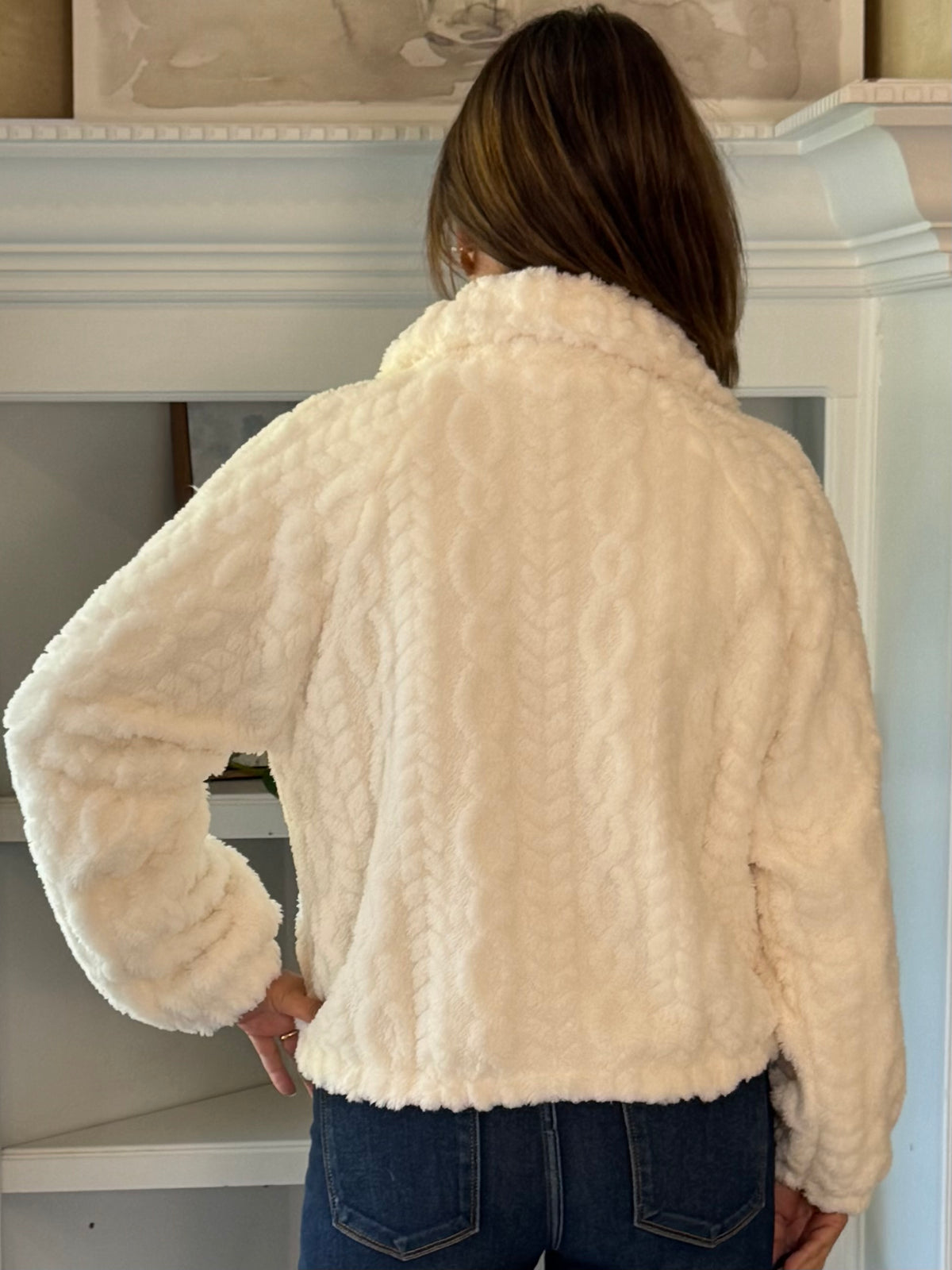 Cloud Nine Sherpa Jacket – Ivory