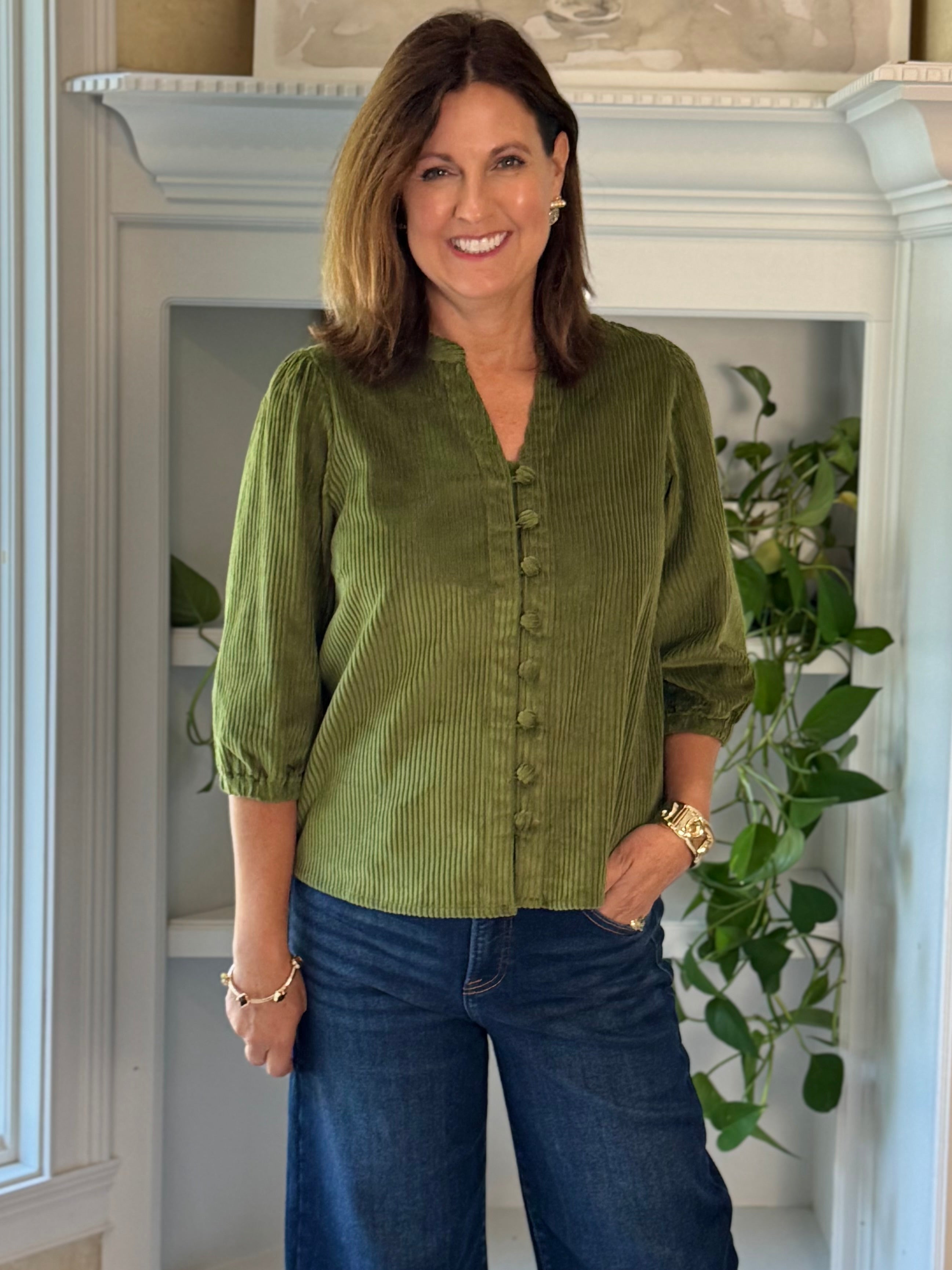 All About Olive Corduroy Top