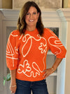 THML Orange Twist Sweater