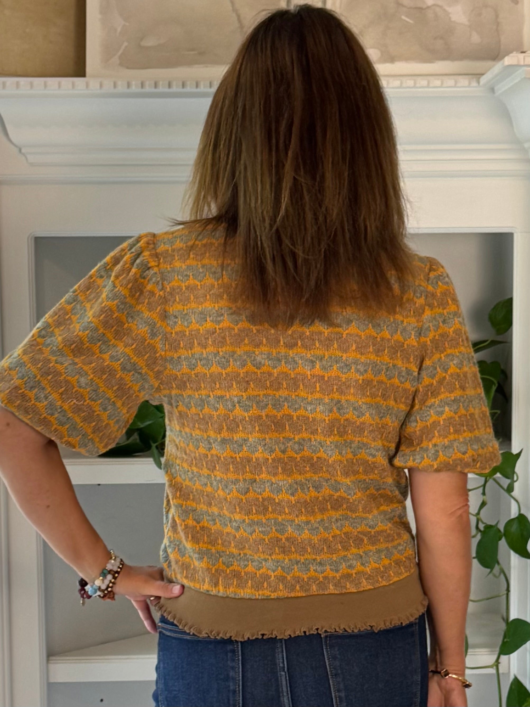 Honeycomb Knit Top
