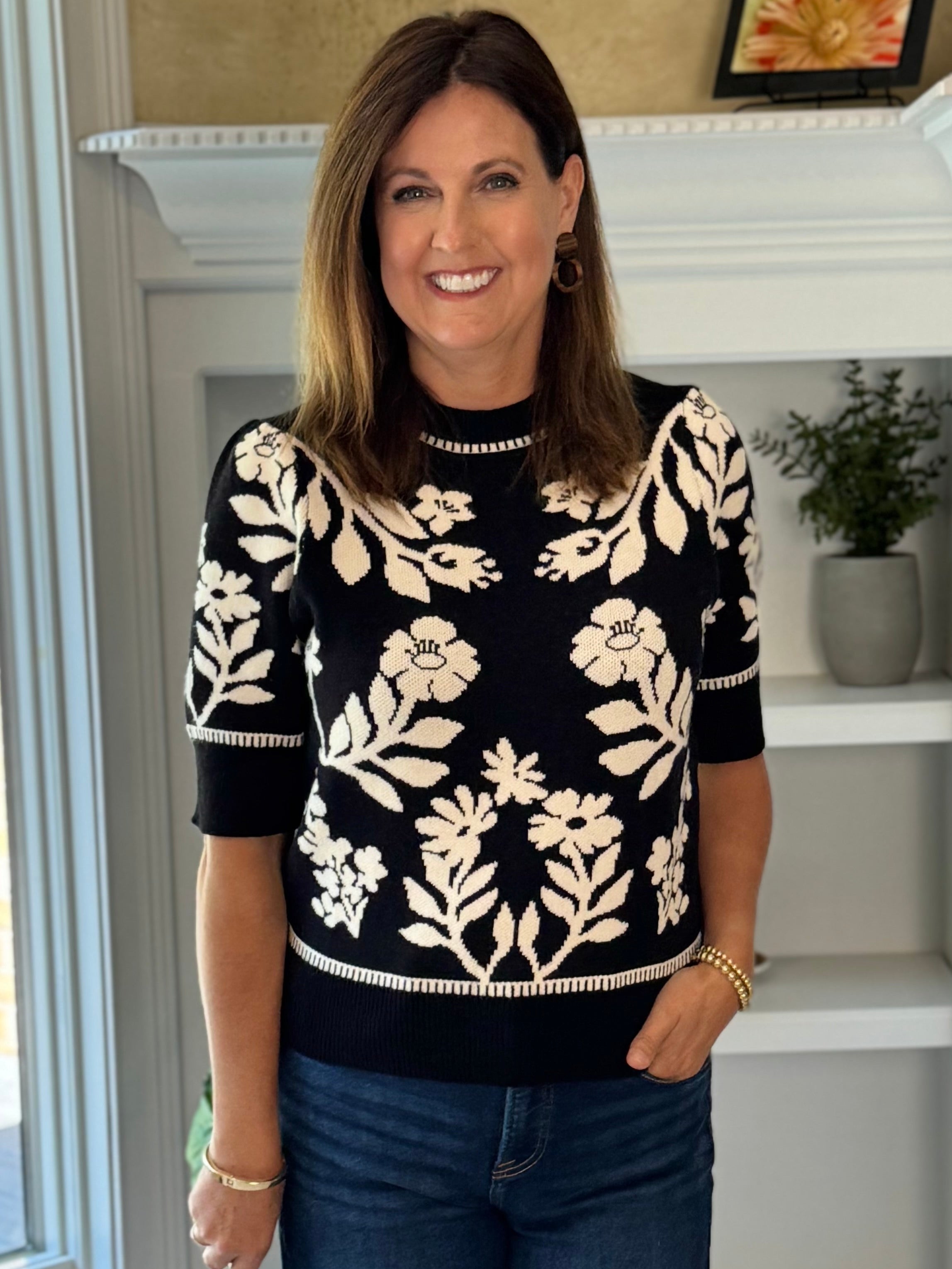 THML Twilight Floral Sweater