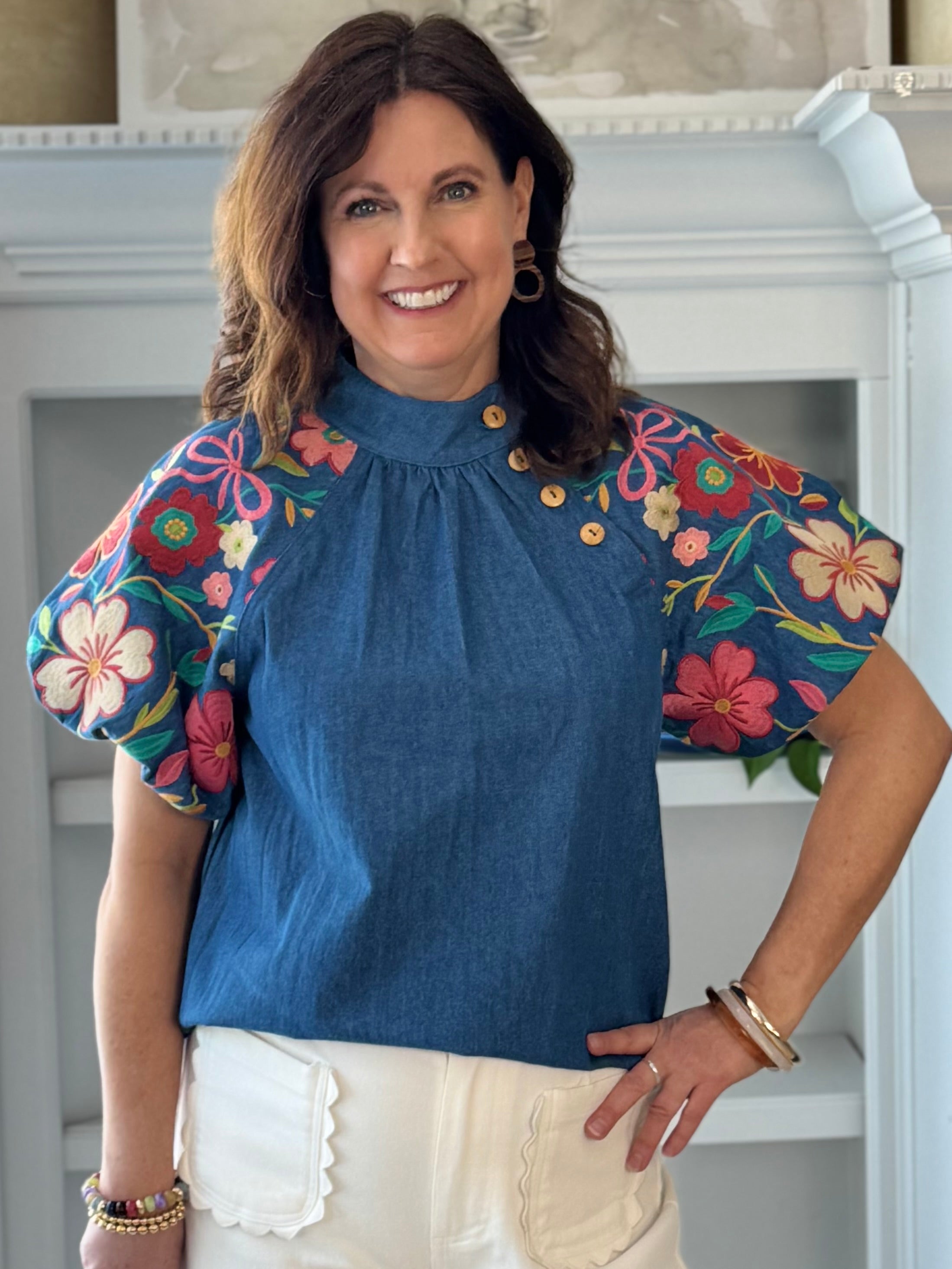 THML Gallery Embroidered Top