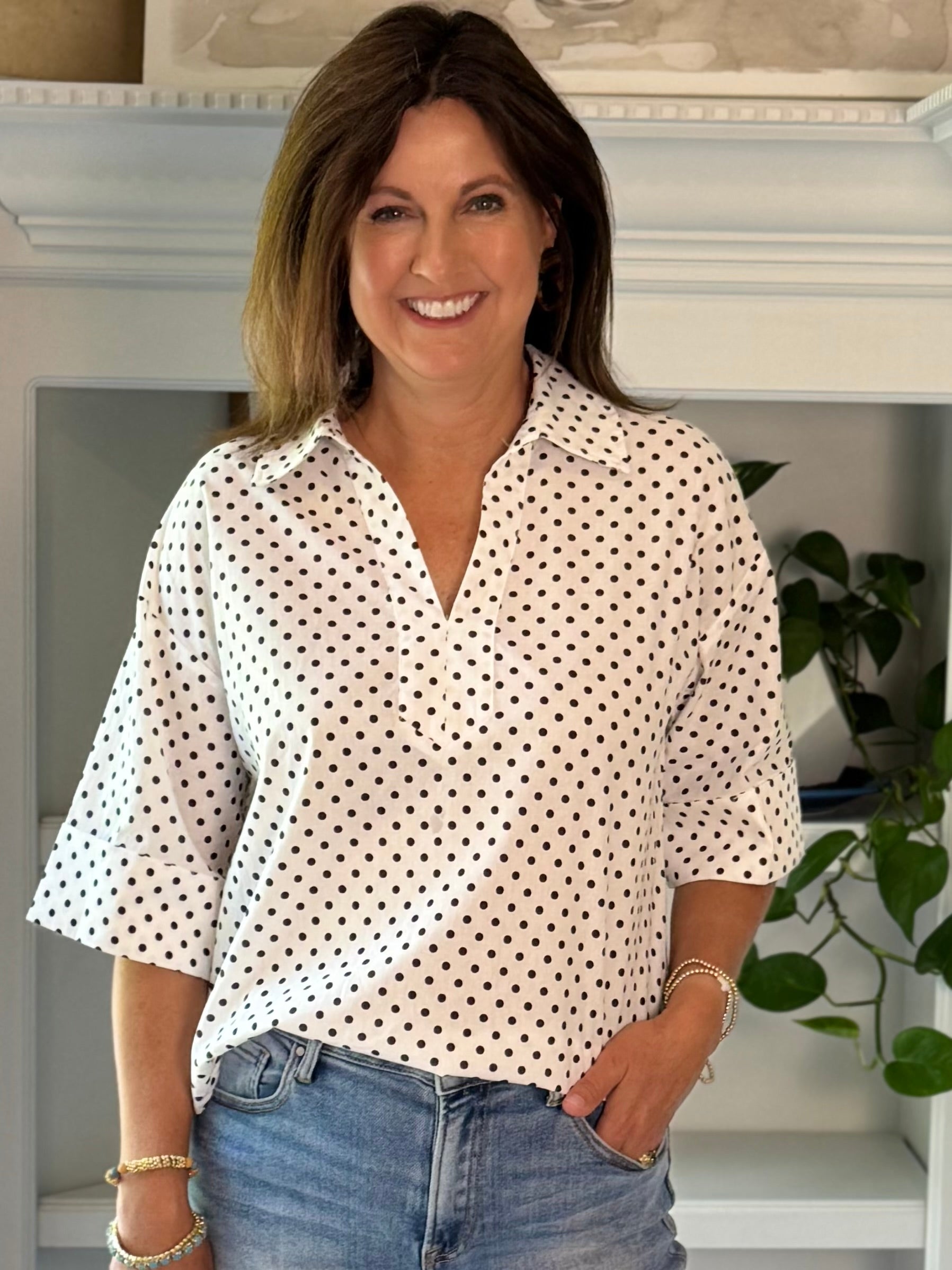 Pretty in Polka Dots Blouse