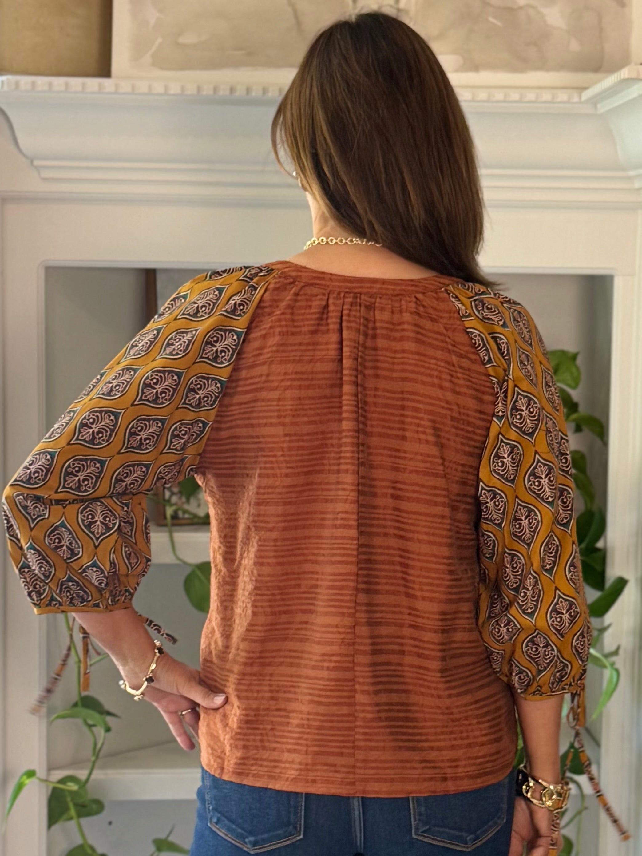 Autumn Medley Print Top