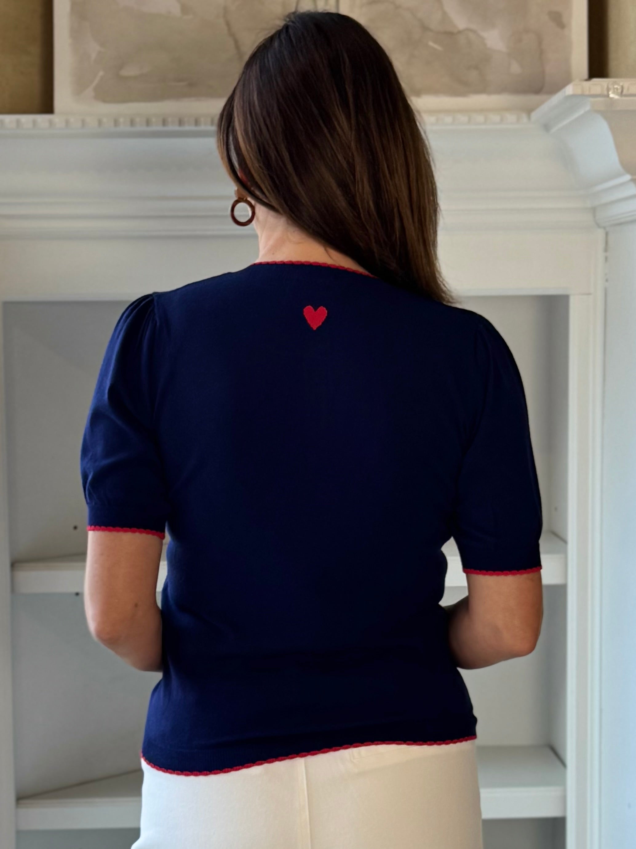 Current Air Navy Pop Sweater