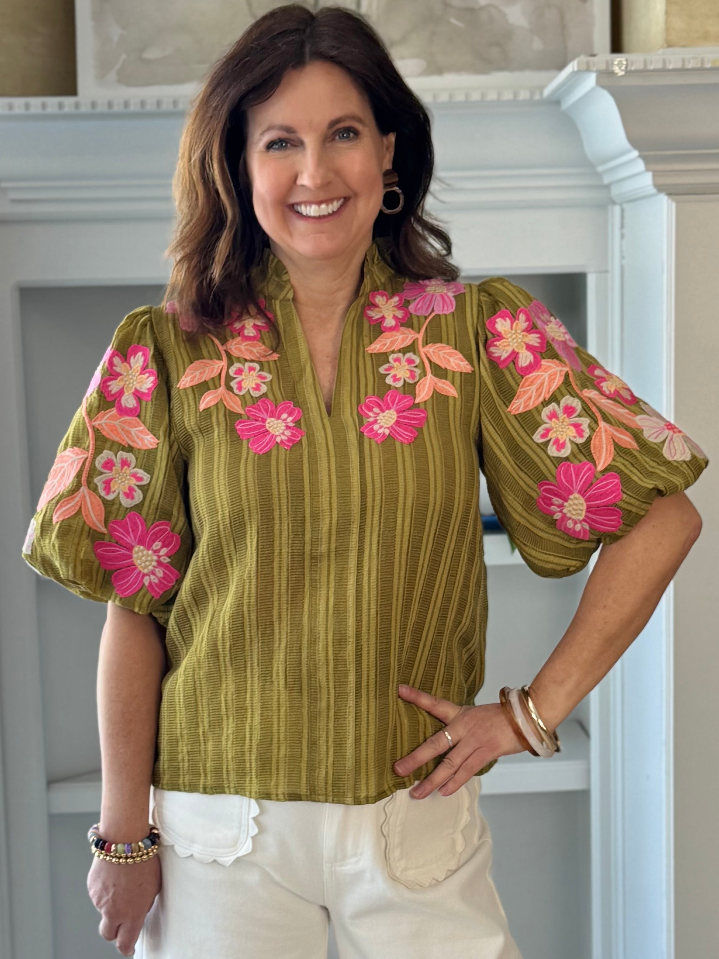THML Embroidered Grace Blouse