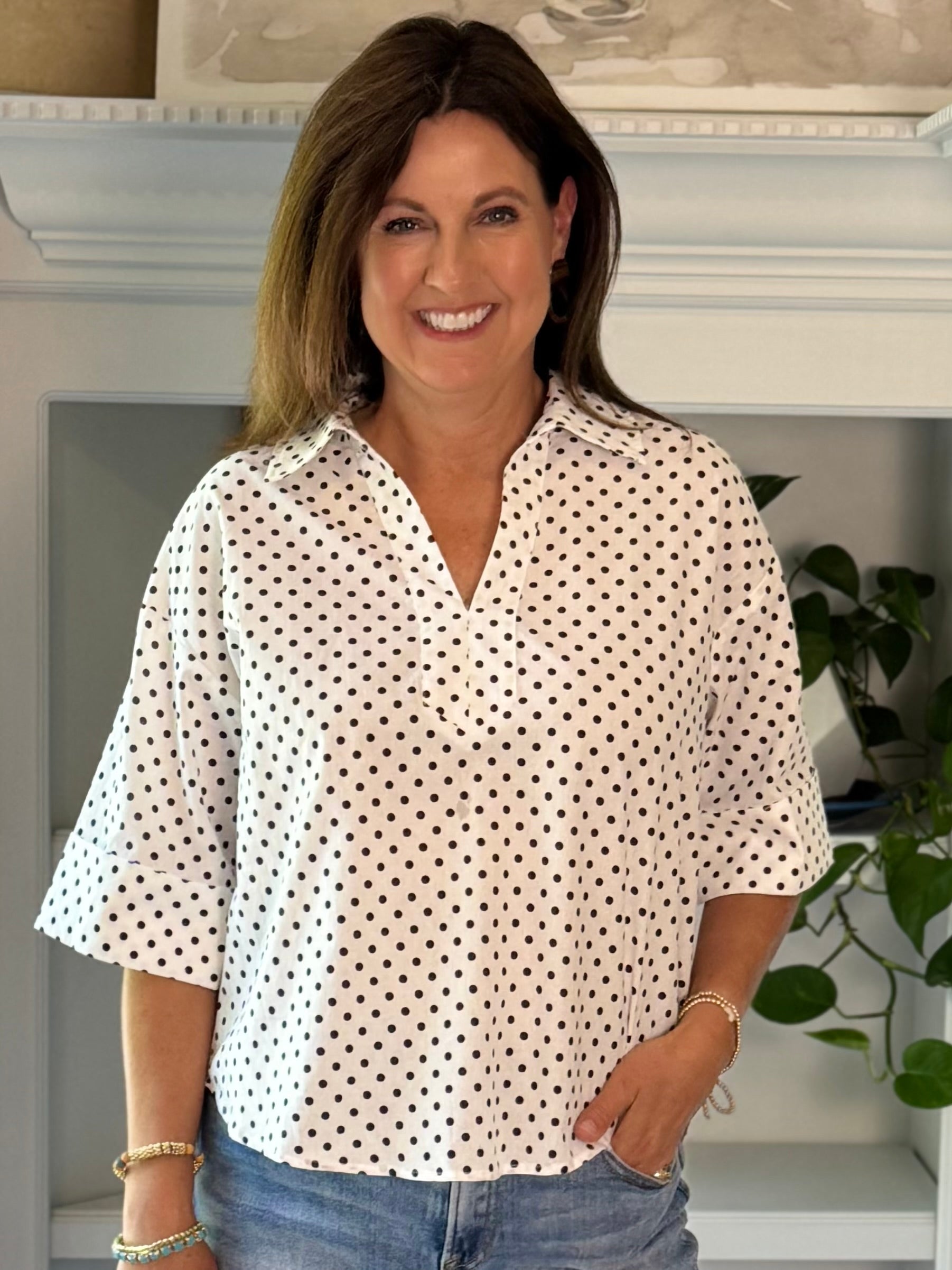 Pretty in Polka Dots Blouse