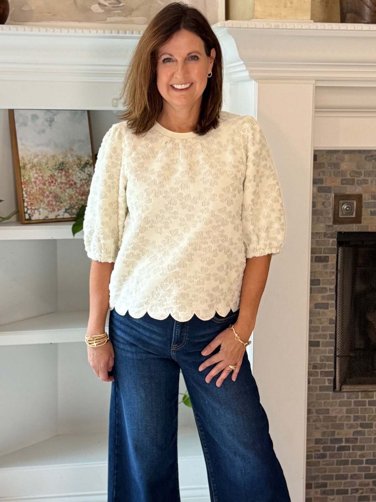 Pretty From Every Angle Textured Top
