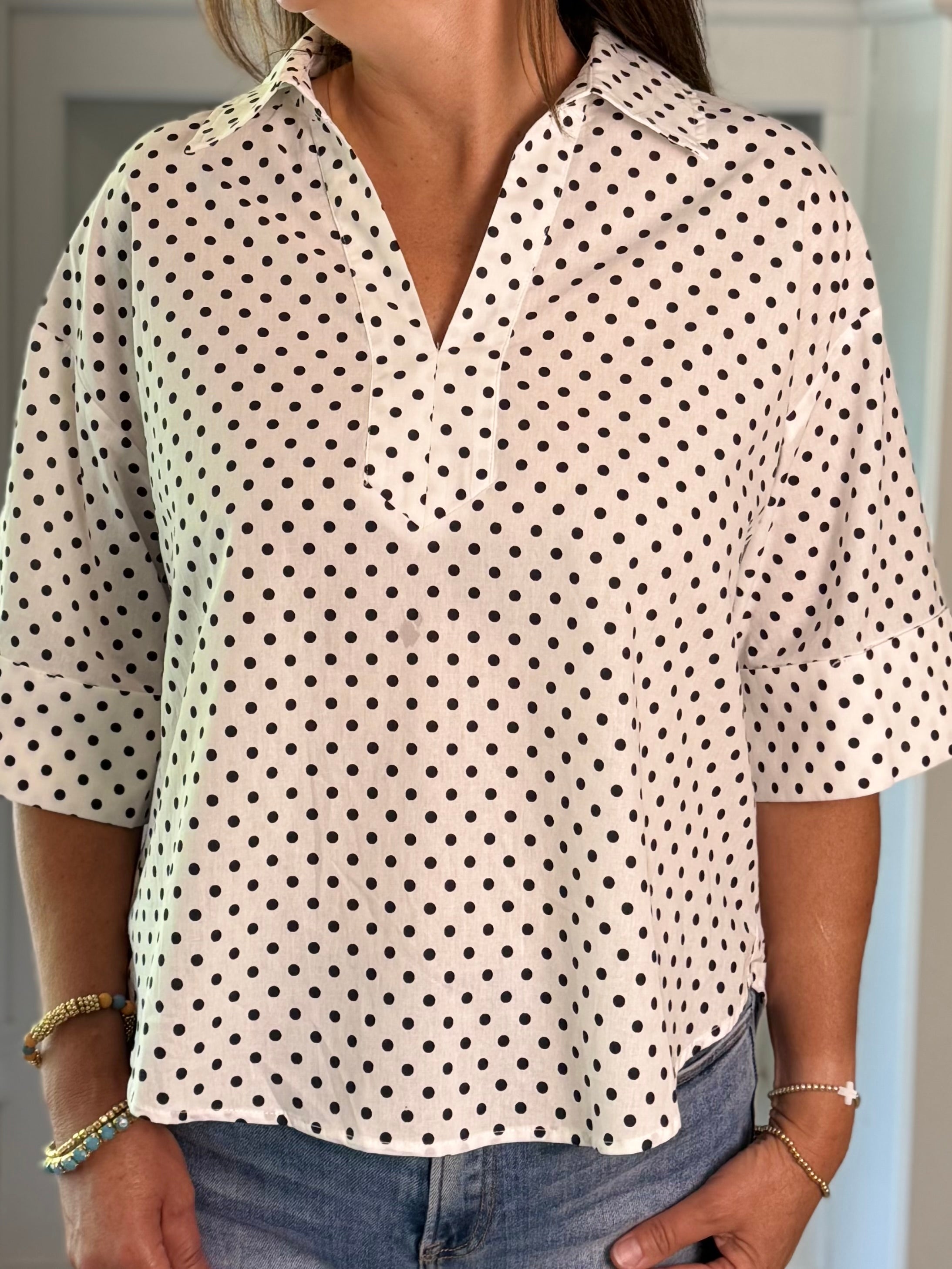 Pretty in Polka Dots Blouse