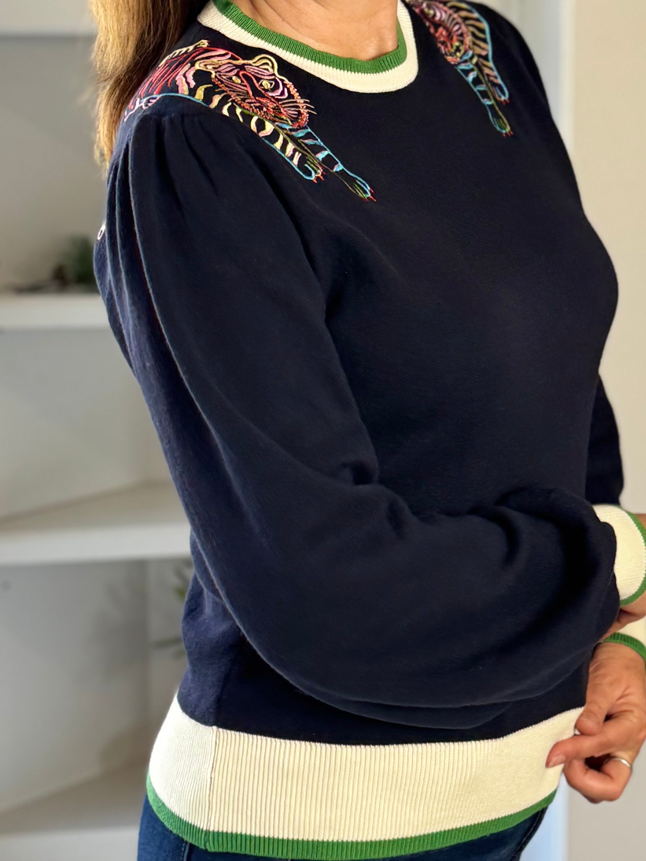 Wild Streak Embroidered Sweater