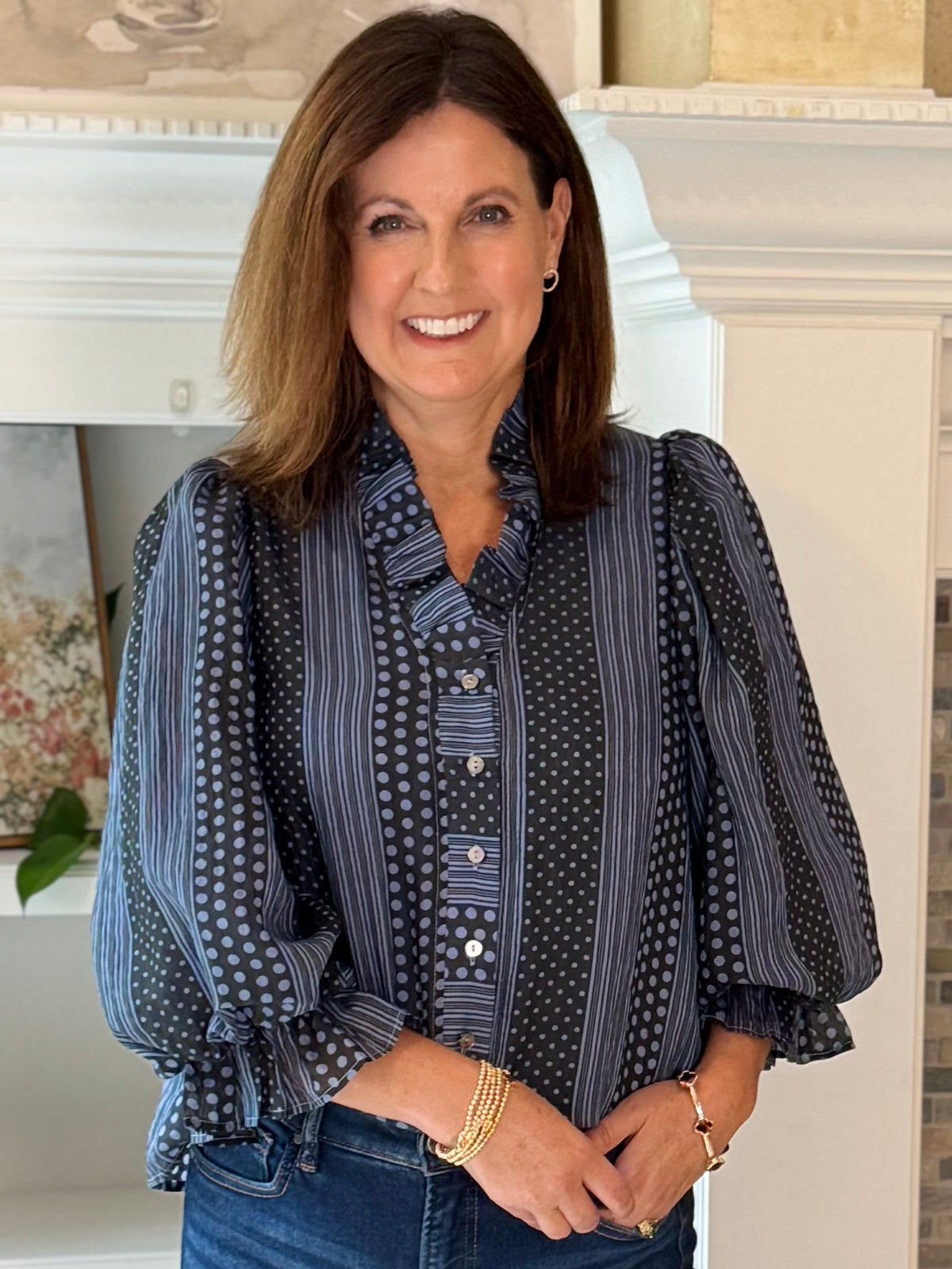 Different By Design Print Blouse