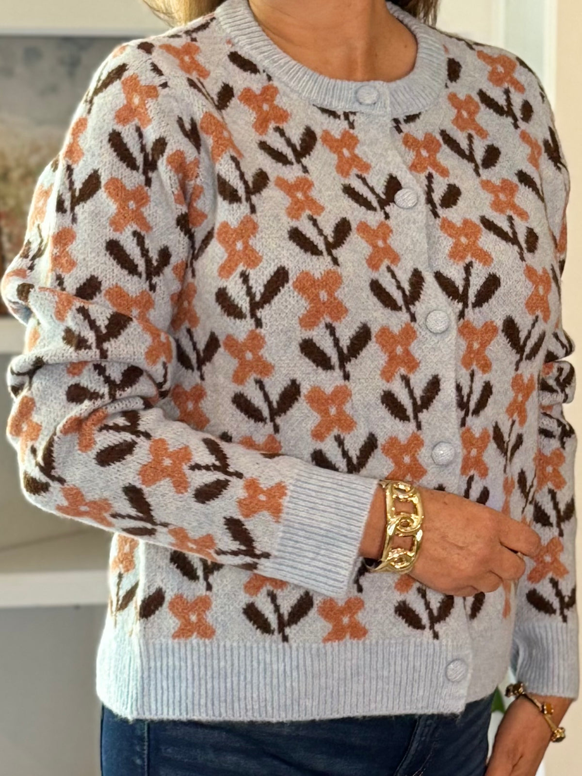 All Smiles Floral Cardigan