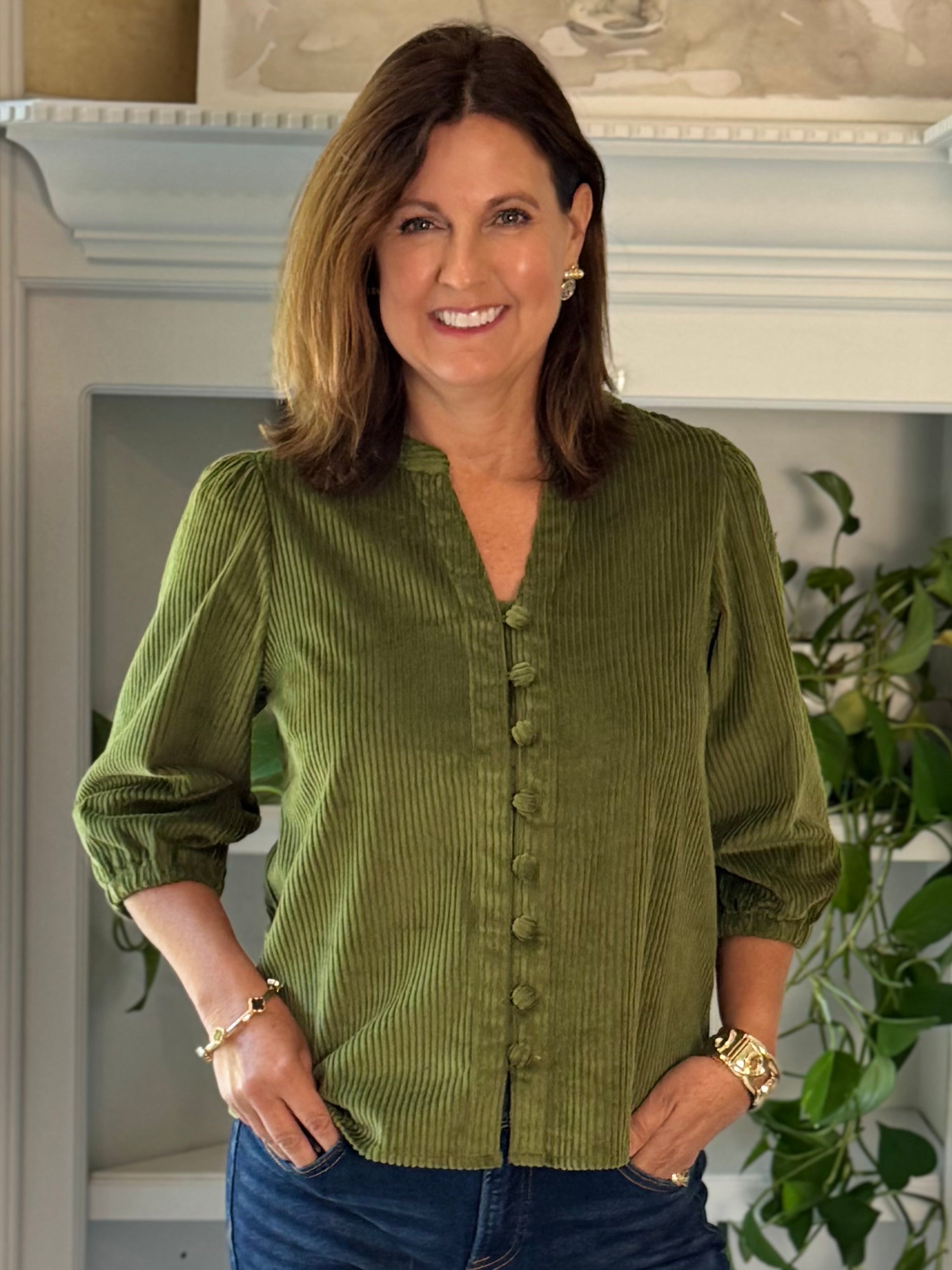 All About Olive Corduroy Top