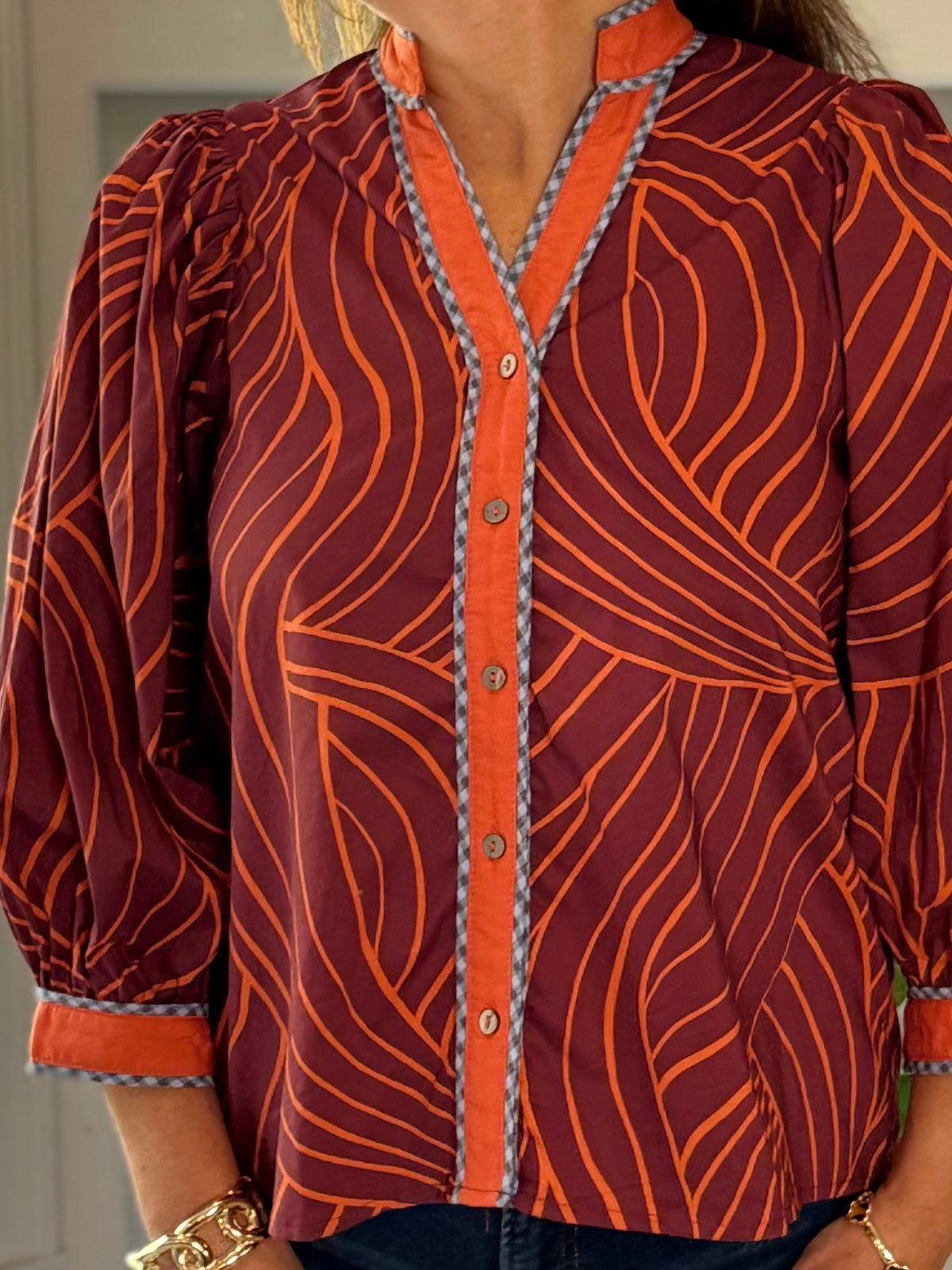 Making Waves Print Top