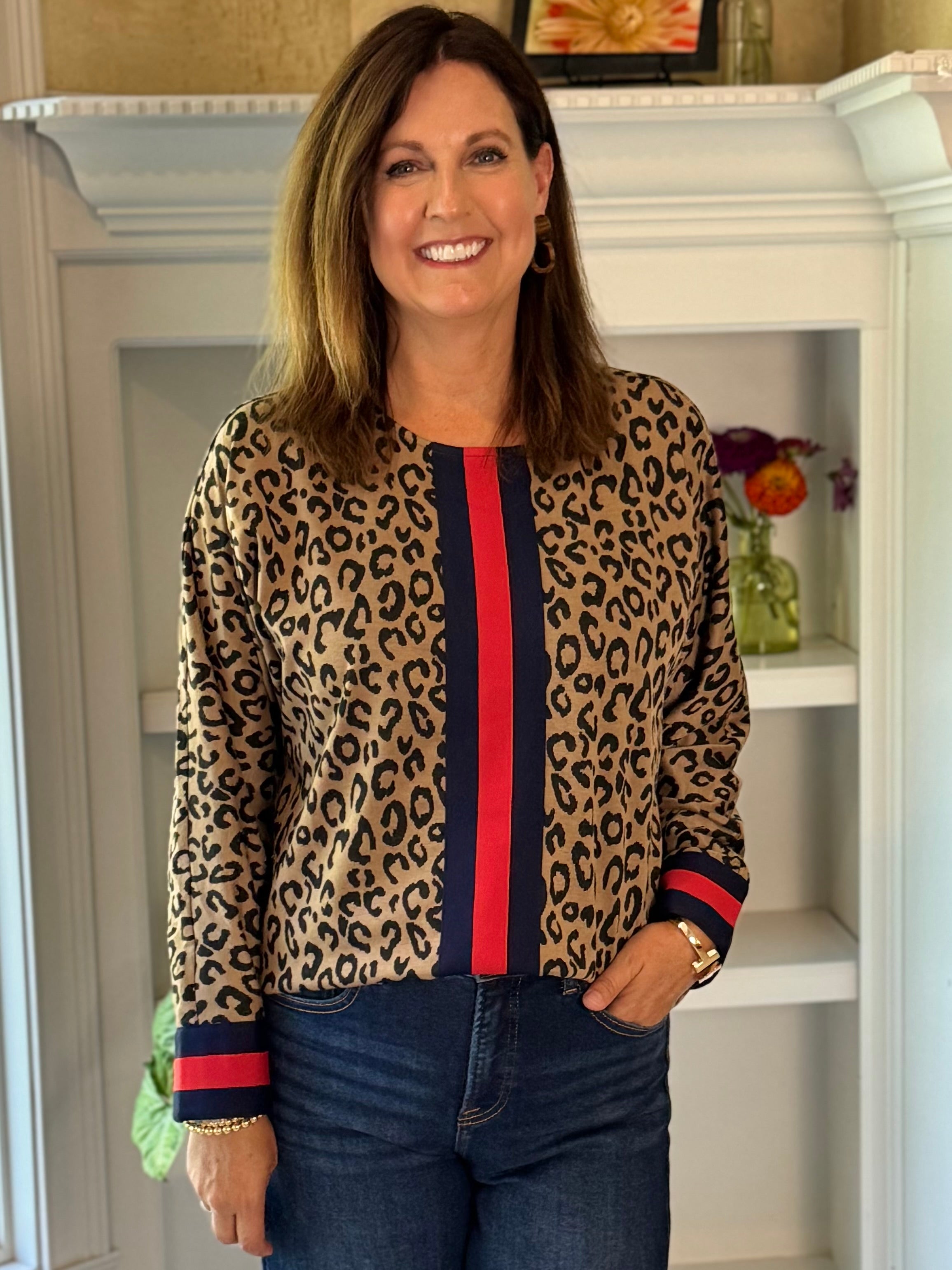 Leopard Lane Top
