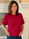 Crimson Crush Knit Top