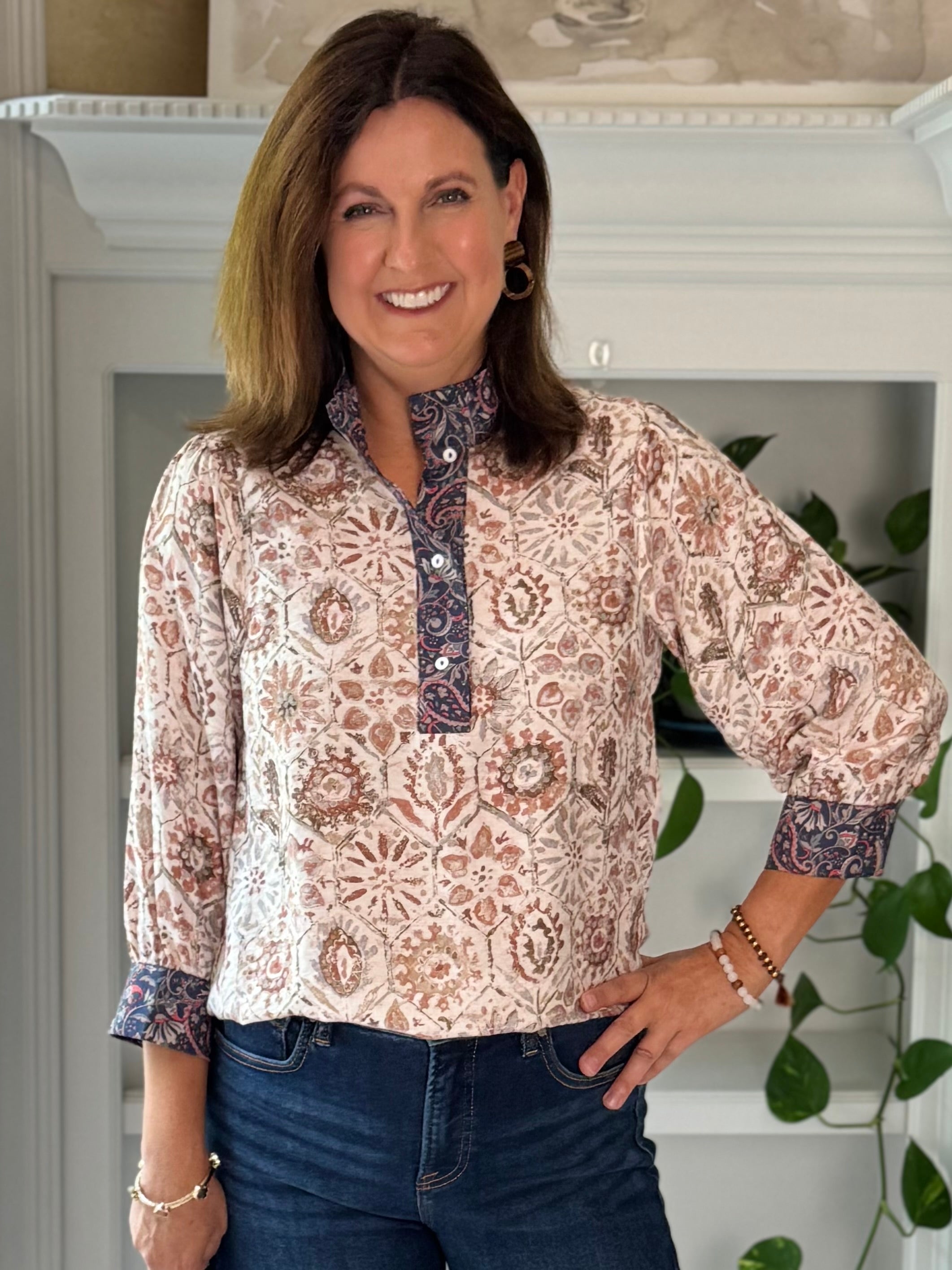 Treasured Impressions Print Top