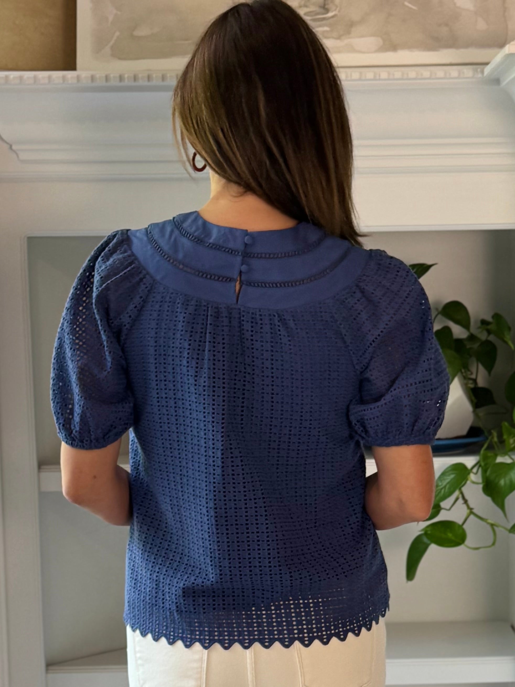 Current Air Eyelet Top