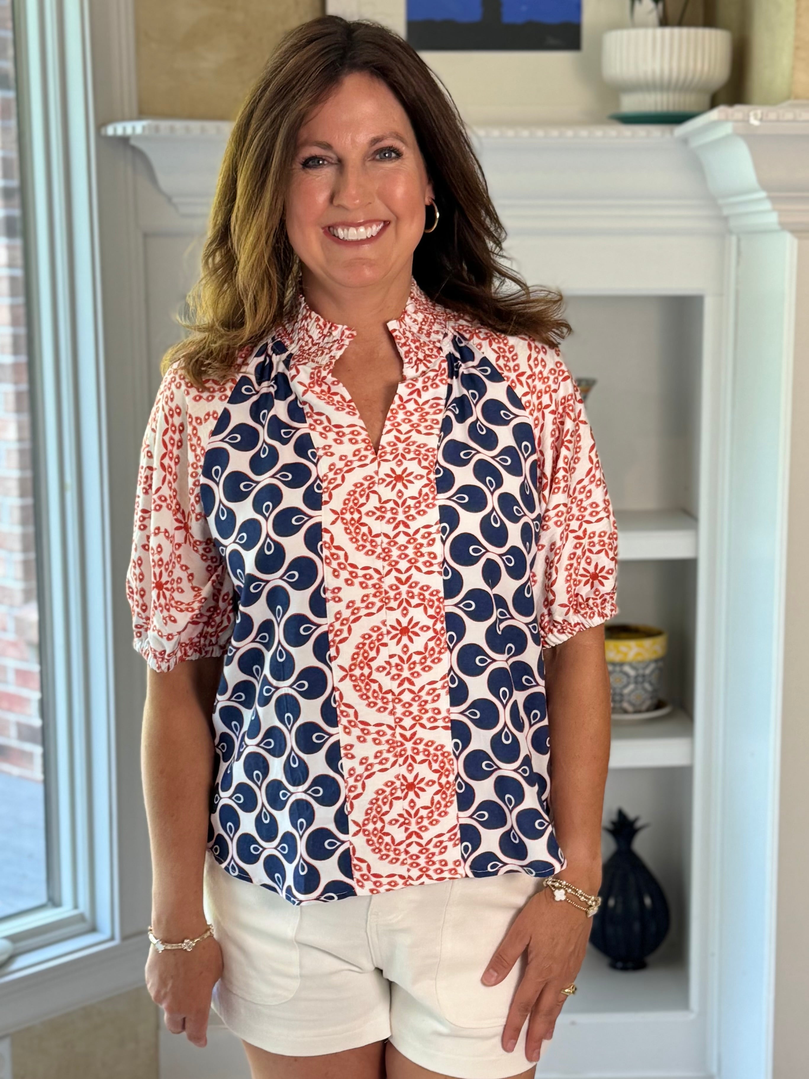 Bold & Bright Print Top